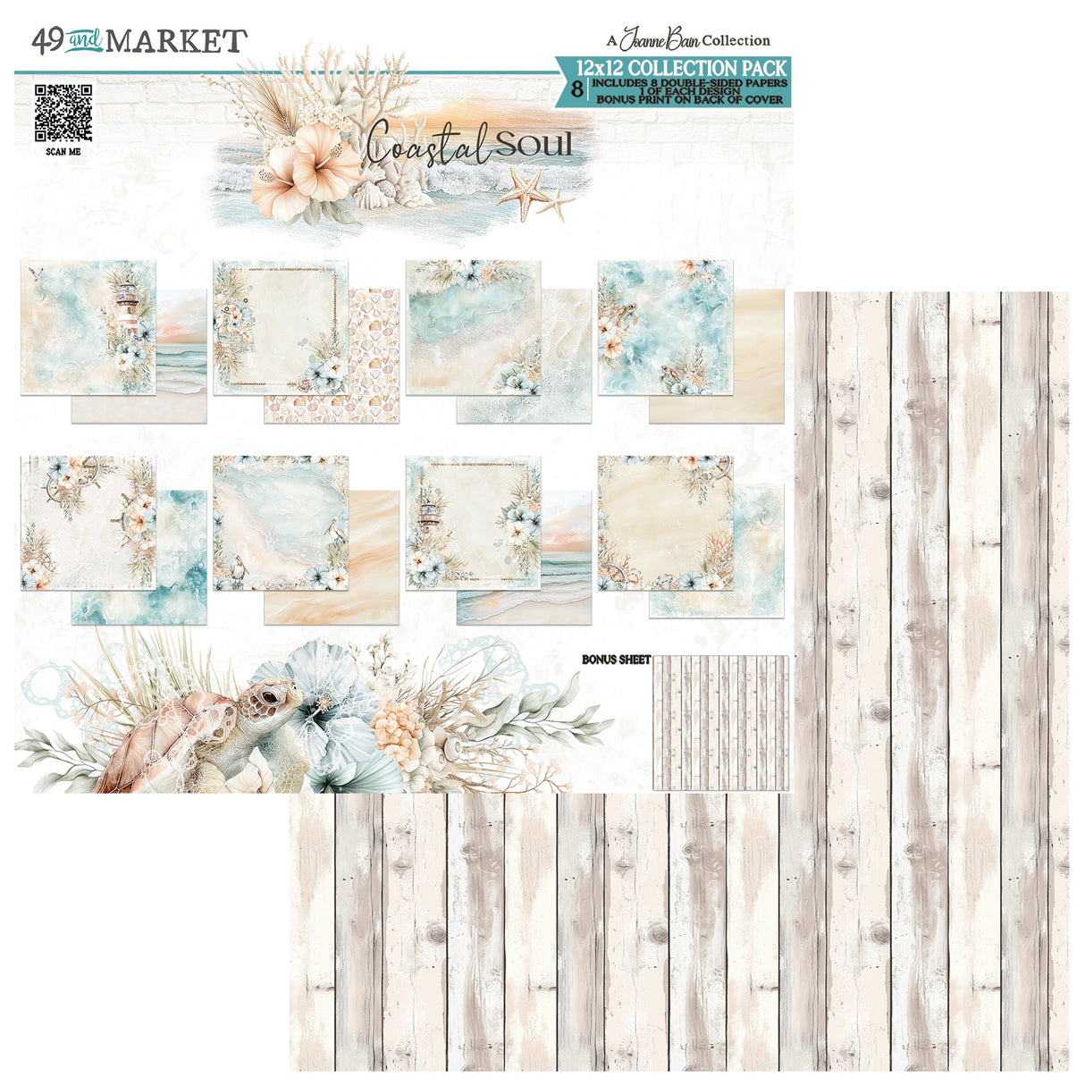 49 and Market - Coastal Soul 12x12 Collection Pack **PRE-ORDER**