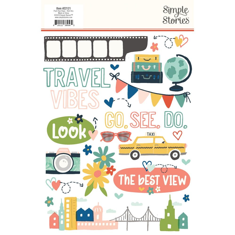 Pack Your Bags - Rub On Transfers