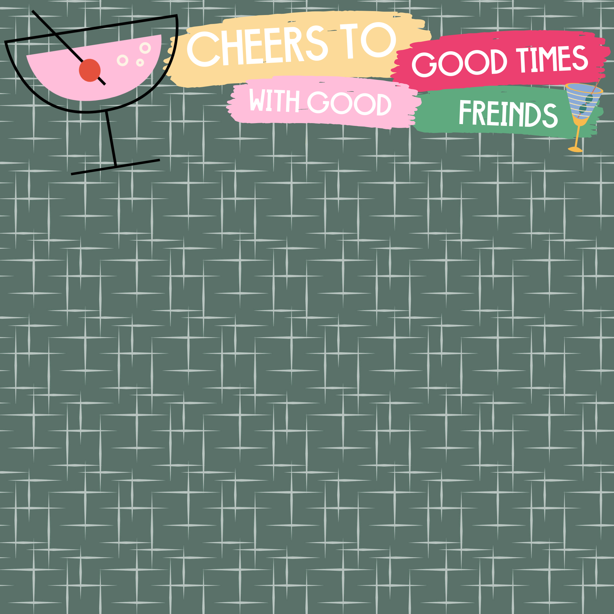 Crafty & Cozy Scrapbooking Paper – Cheers to Good Times