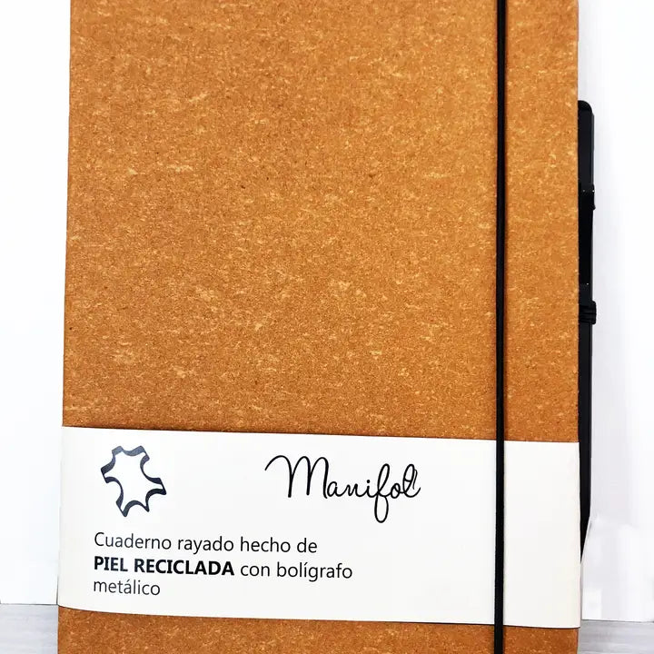 MANIFOL Recycled Leather A5 Notebook with Penโป๏ธ