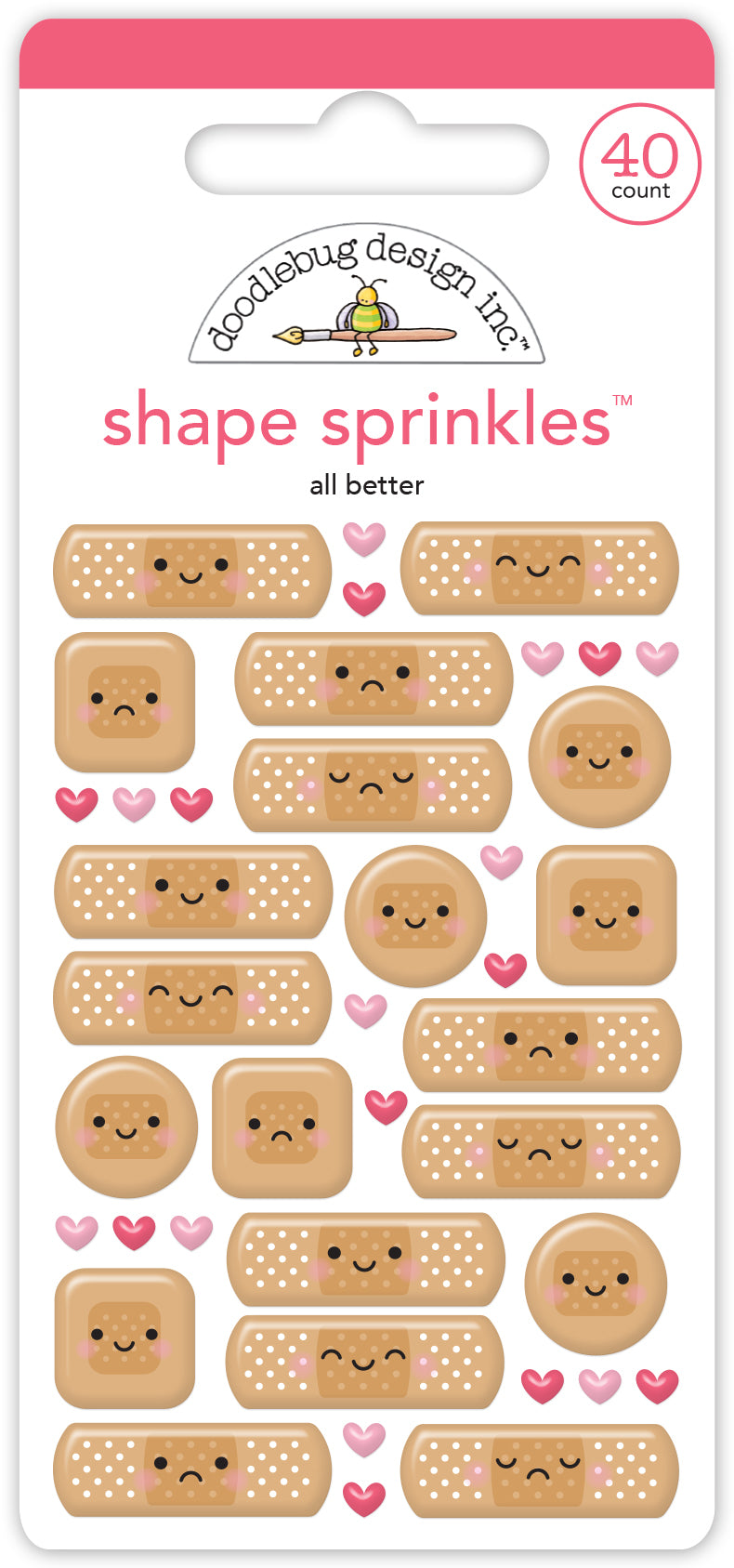 ALL BETTER Adhesive Enamel Shapes - Sprinkles