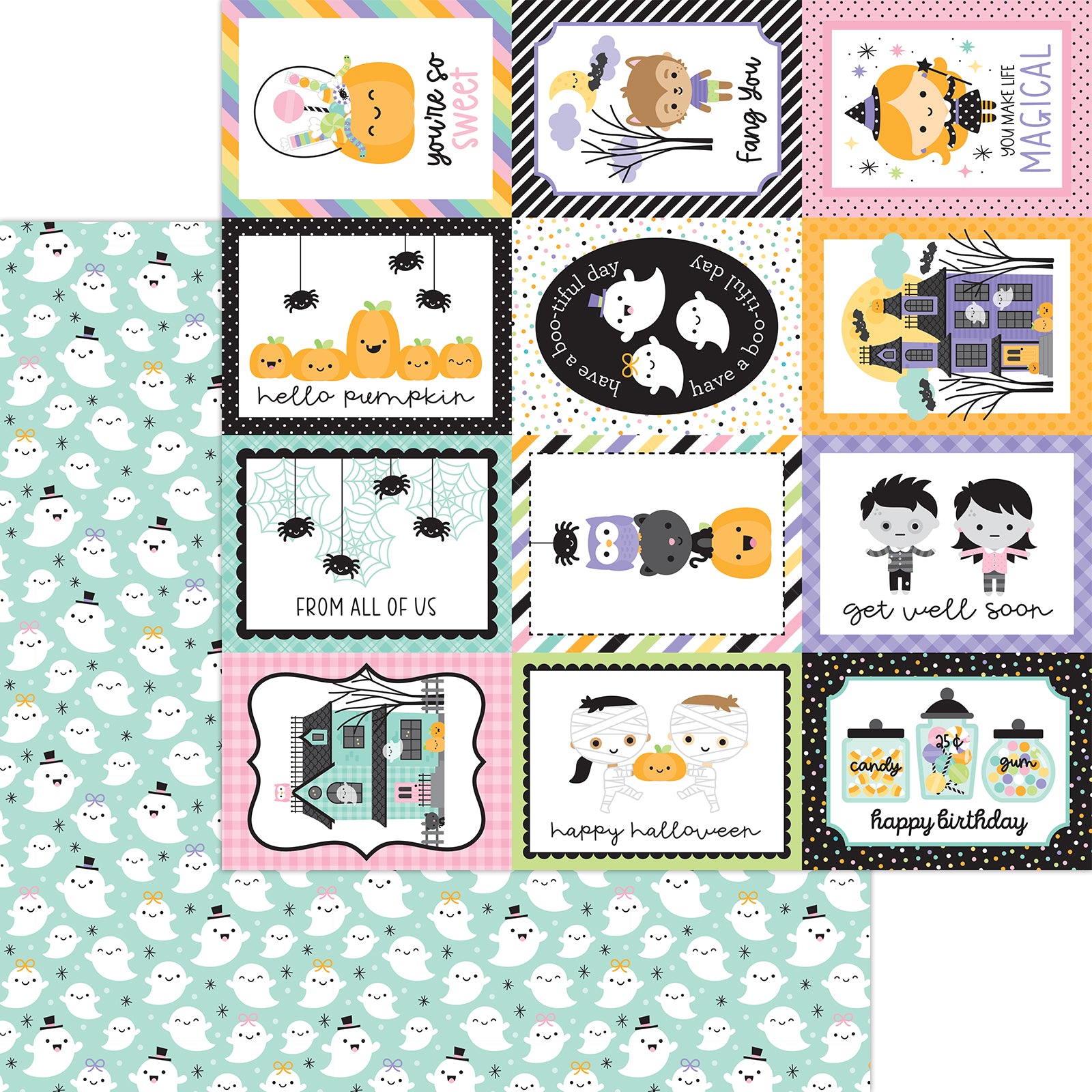 Sweet Spirits double-sided cardstock - Sweet & Spooky
