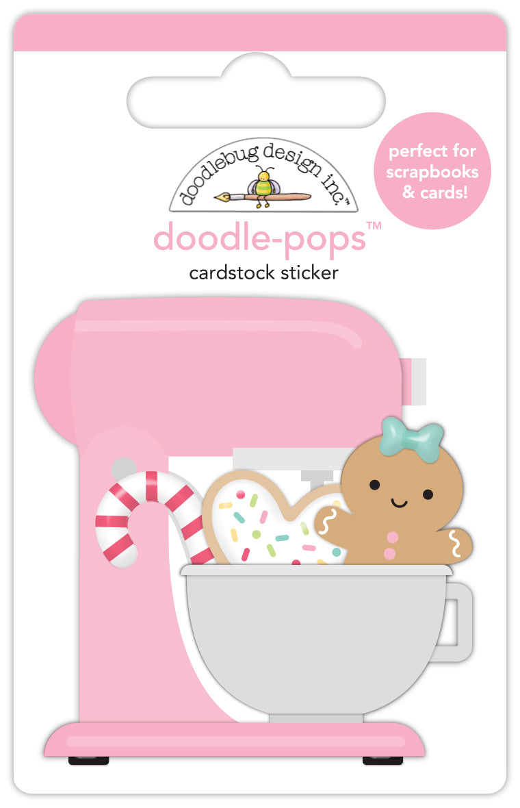 Doodle-Pops 3D Cardstock Sticker - Baking Spirits bright