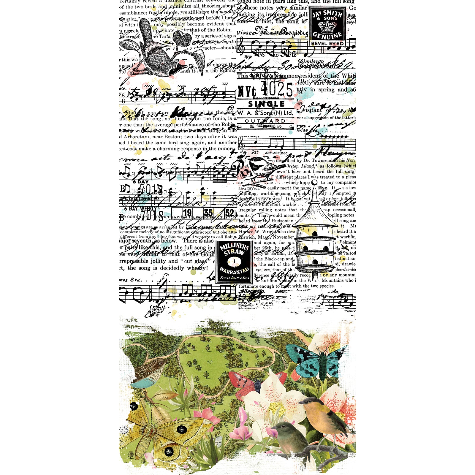 Birdsong Washi Tape Sheet Set