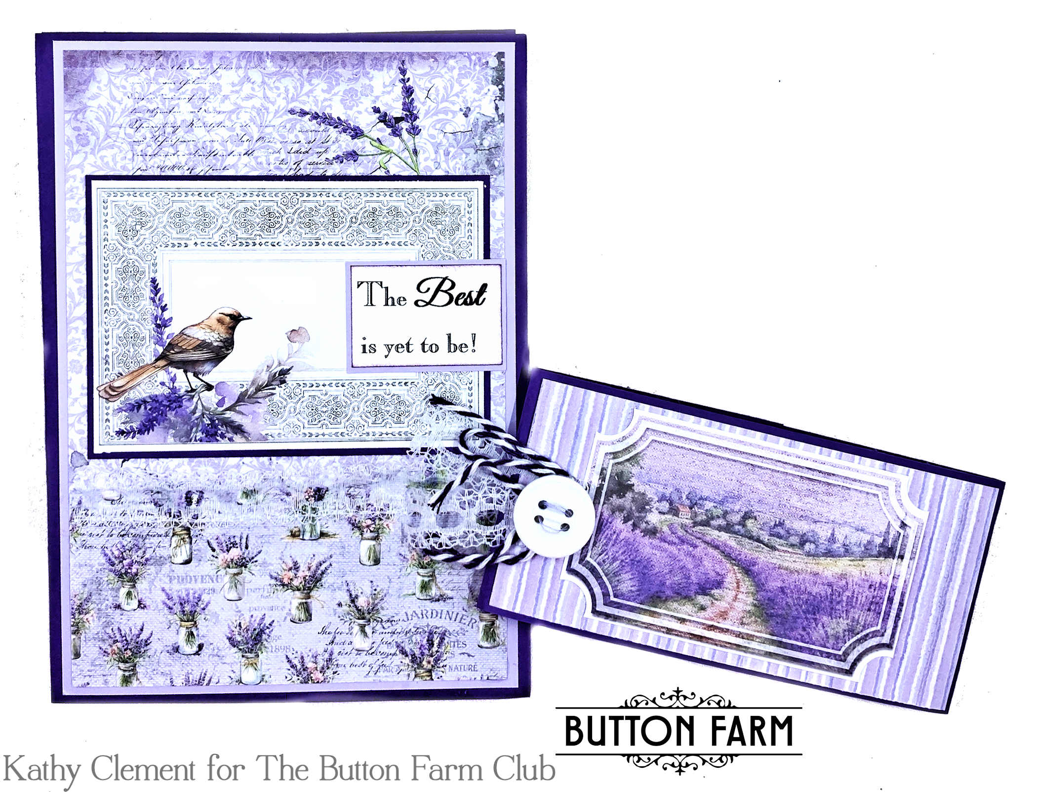 Ciao Bella Morning in Provence Card Kit by Kathy Clement - DIGITAL TUTORIAL