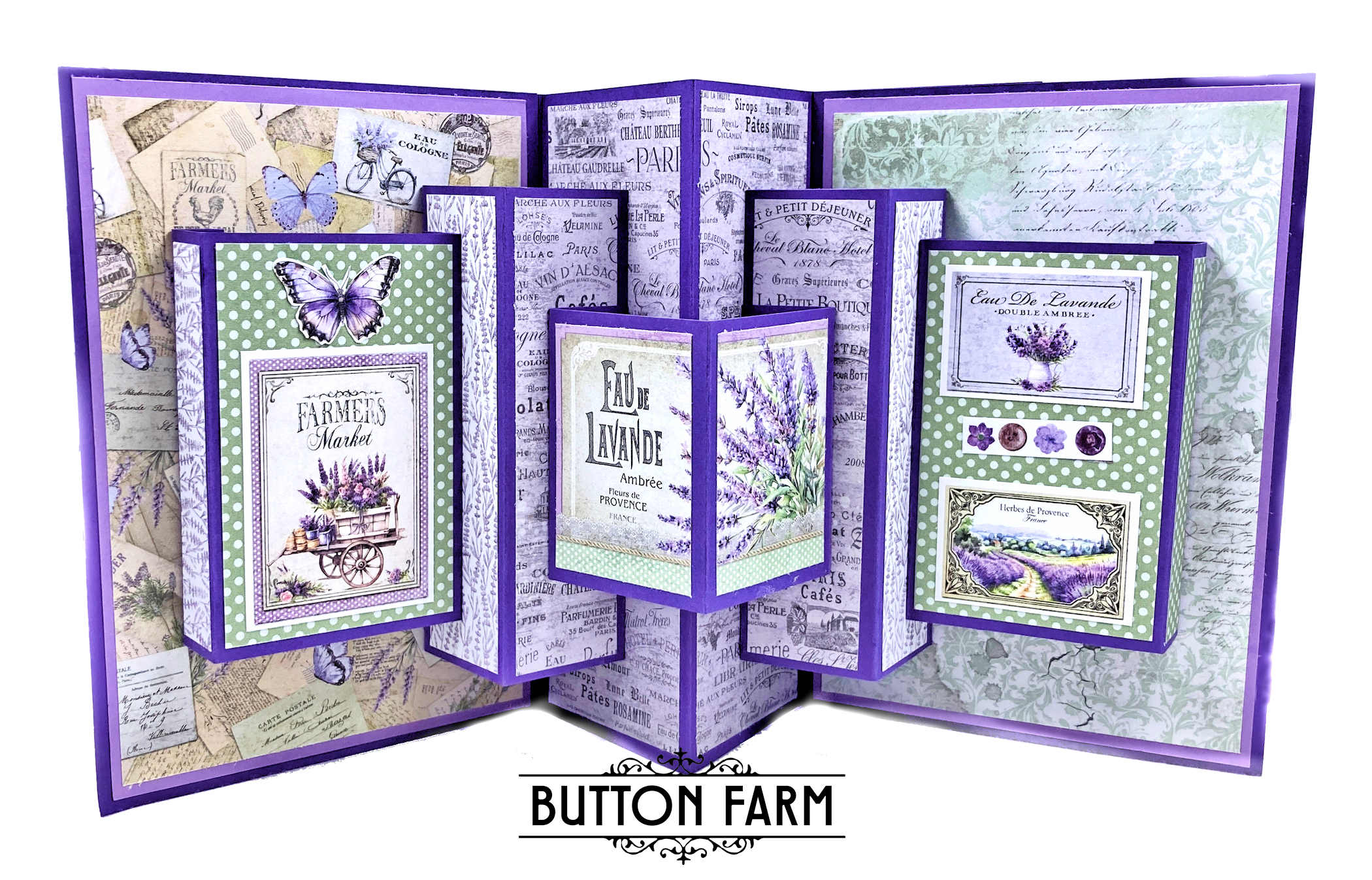 Ciao Bella Morning in Provence Card Kit by Kathy Clement - DIGITAL TUTORIAL