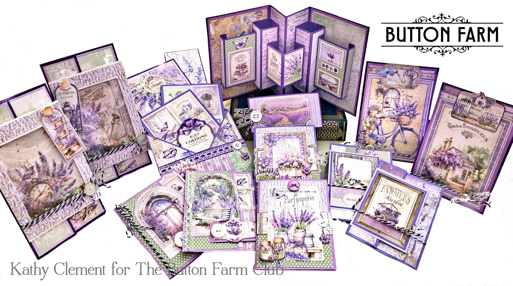 Ciao Bella Morning in Provence Card Kit by Kathy Clement - DIGITAL TUTORIAL