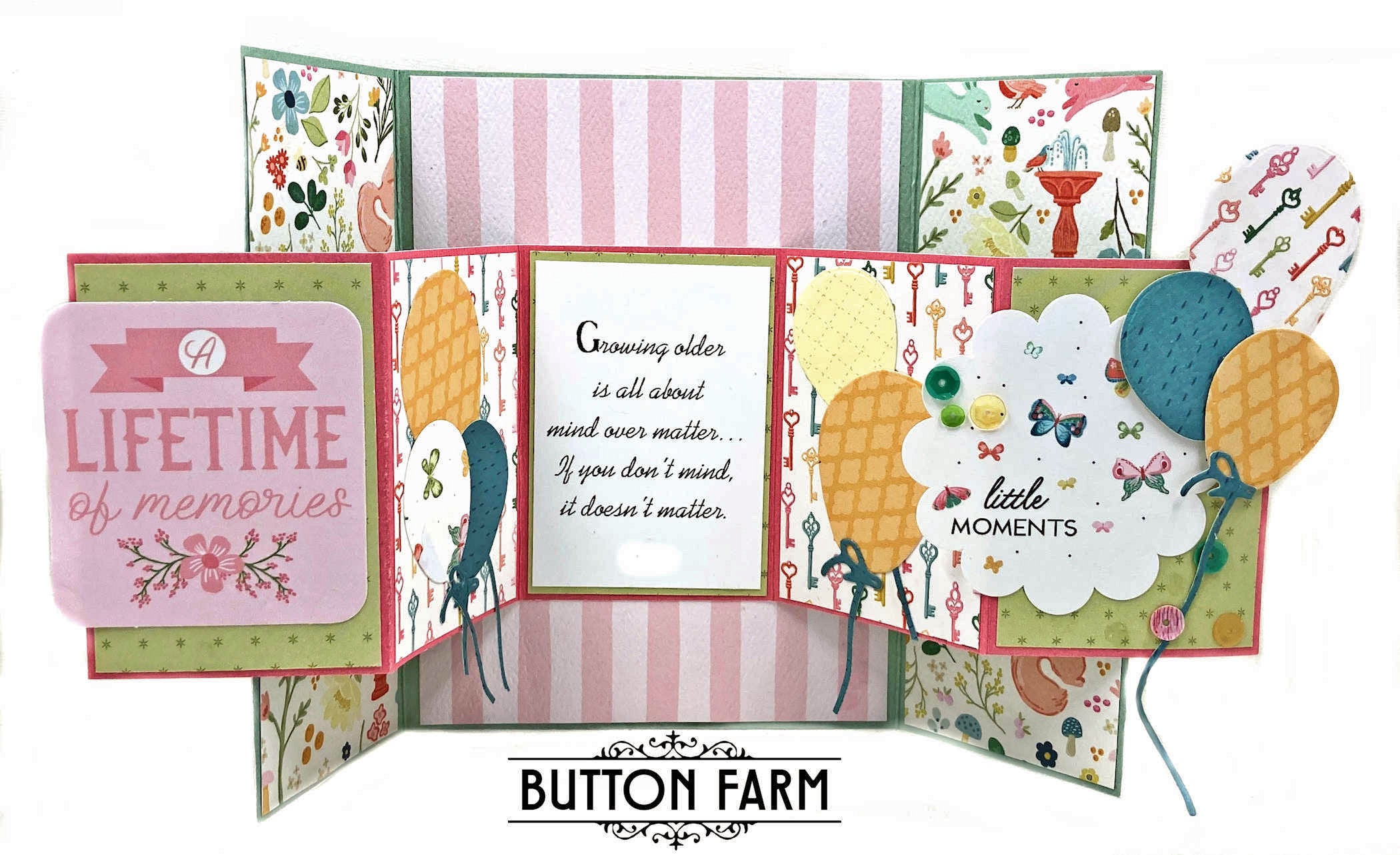 Garden Birthday Card Kit 🌸