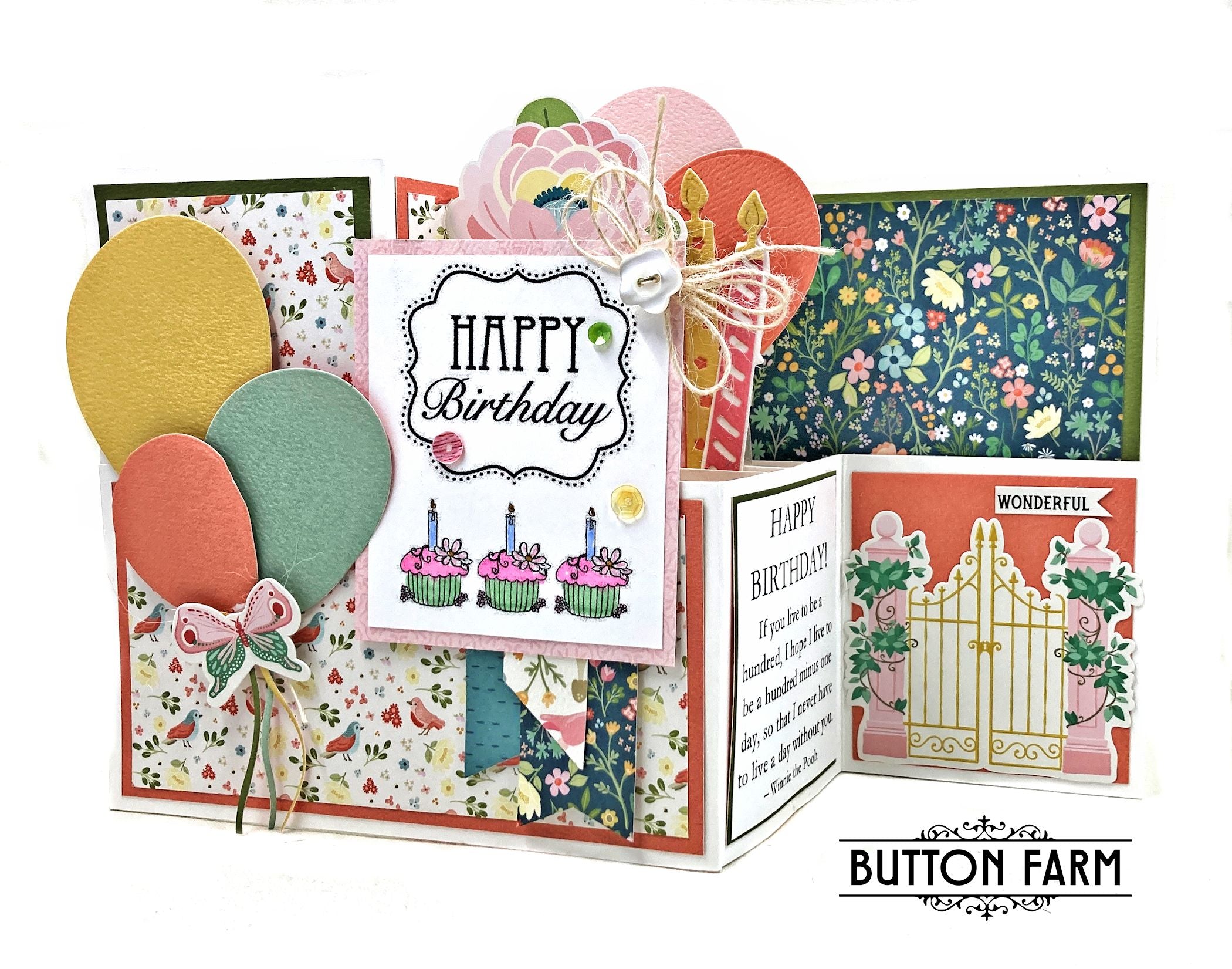 Garden Birthday Card Kit 🌸