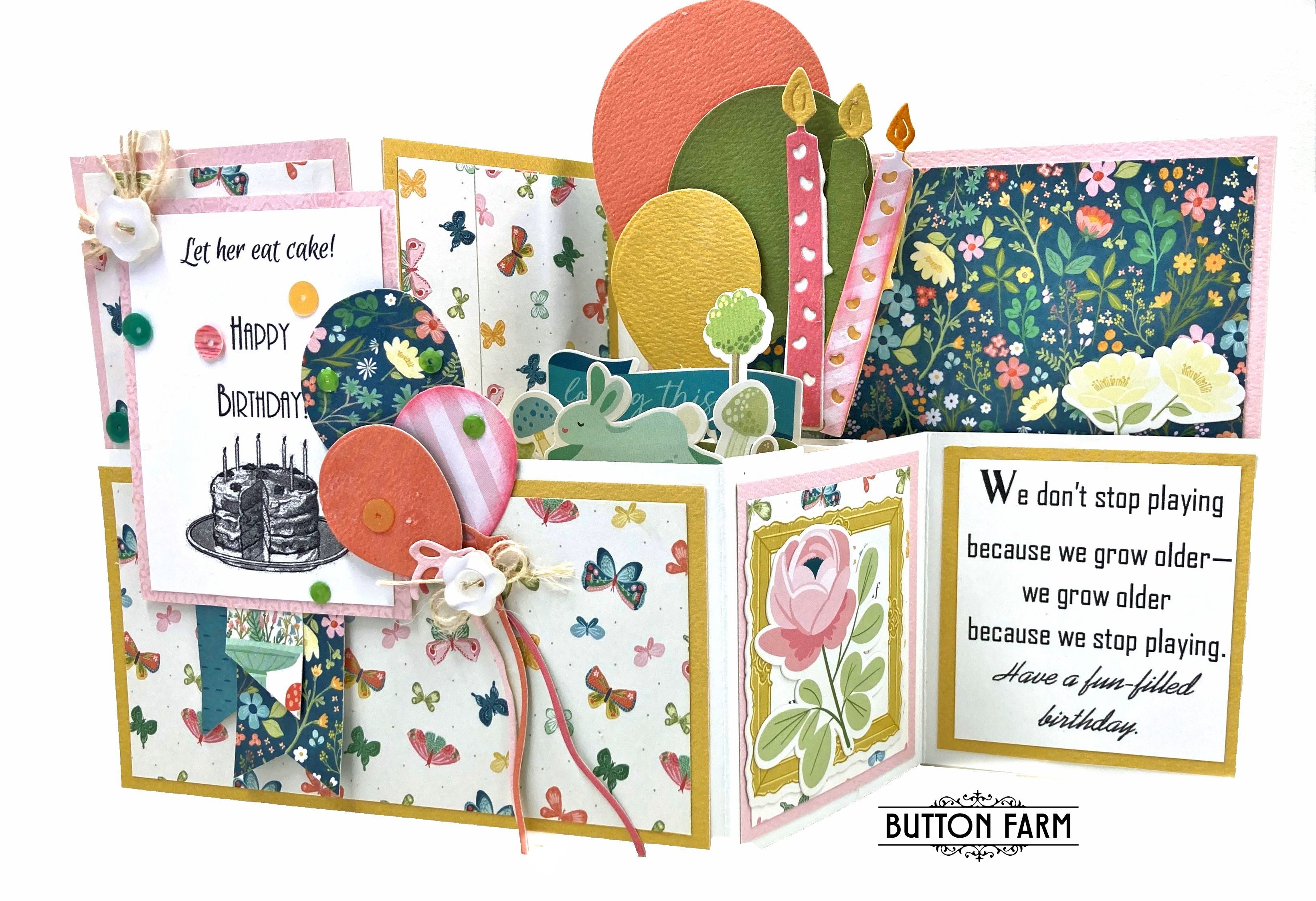 Garden Birthday Card Kit 🌸