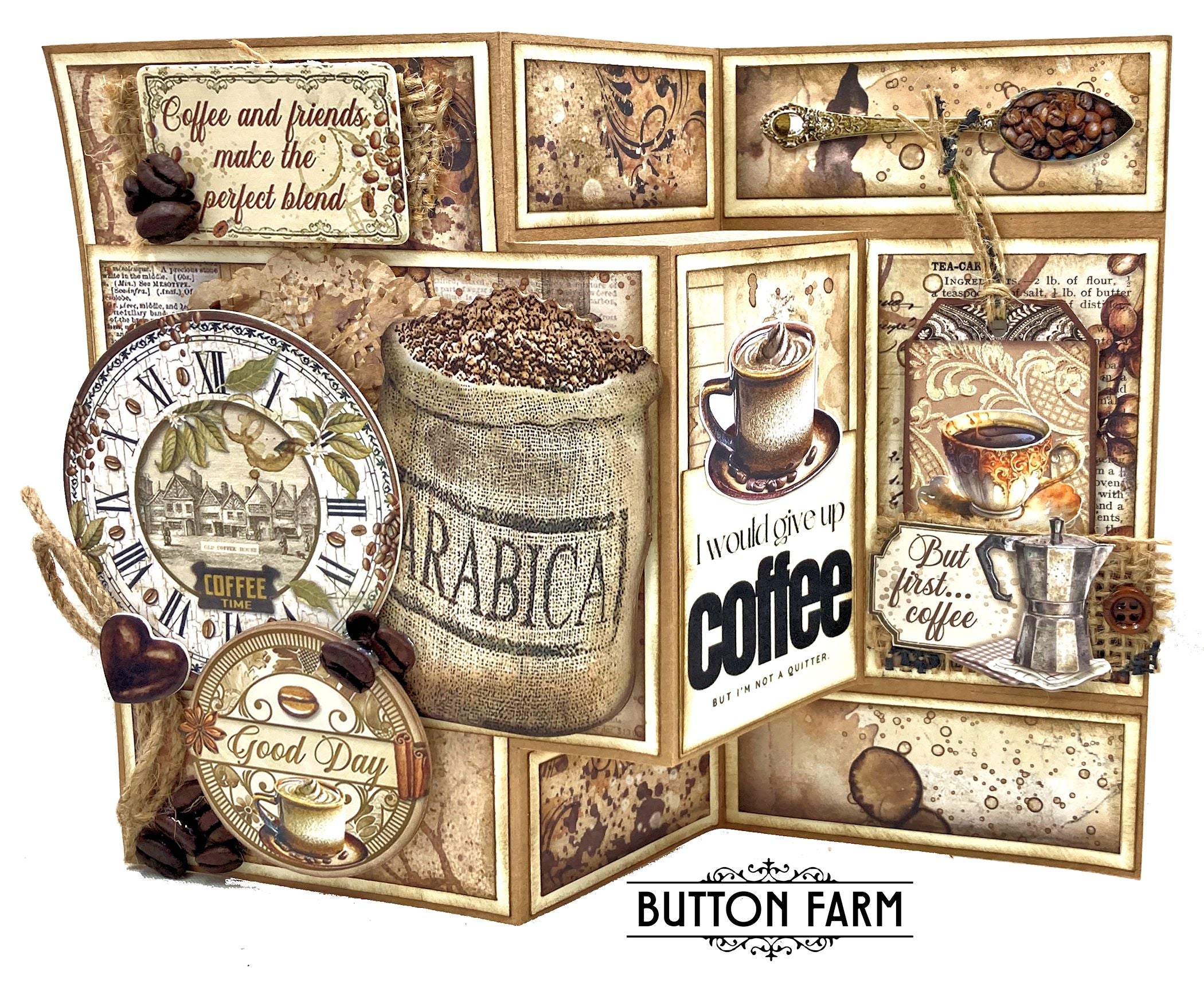 Coffee and Chocolate Card Kit by Kathy Clement - Digital Tutorial