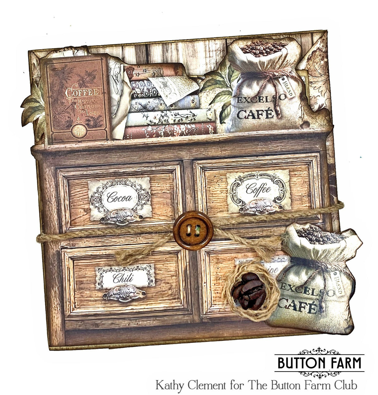 Coffee and Chocolate Card Kit by Kathy Clement - Digital Tutorial