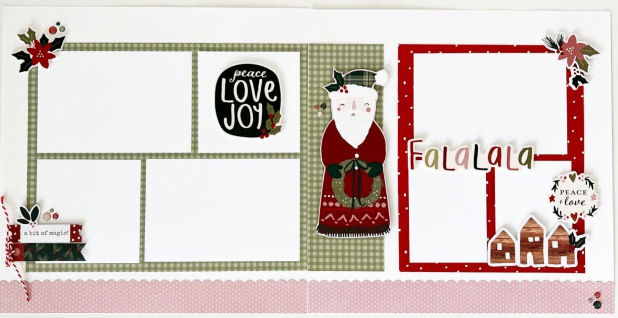 Simple Stories Boho Christmas 12 x 12 Cardstock Stickers