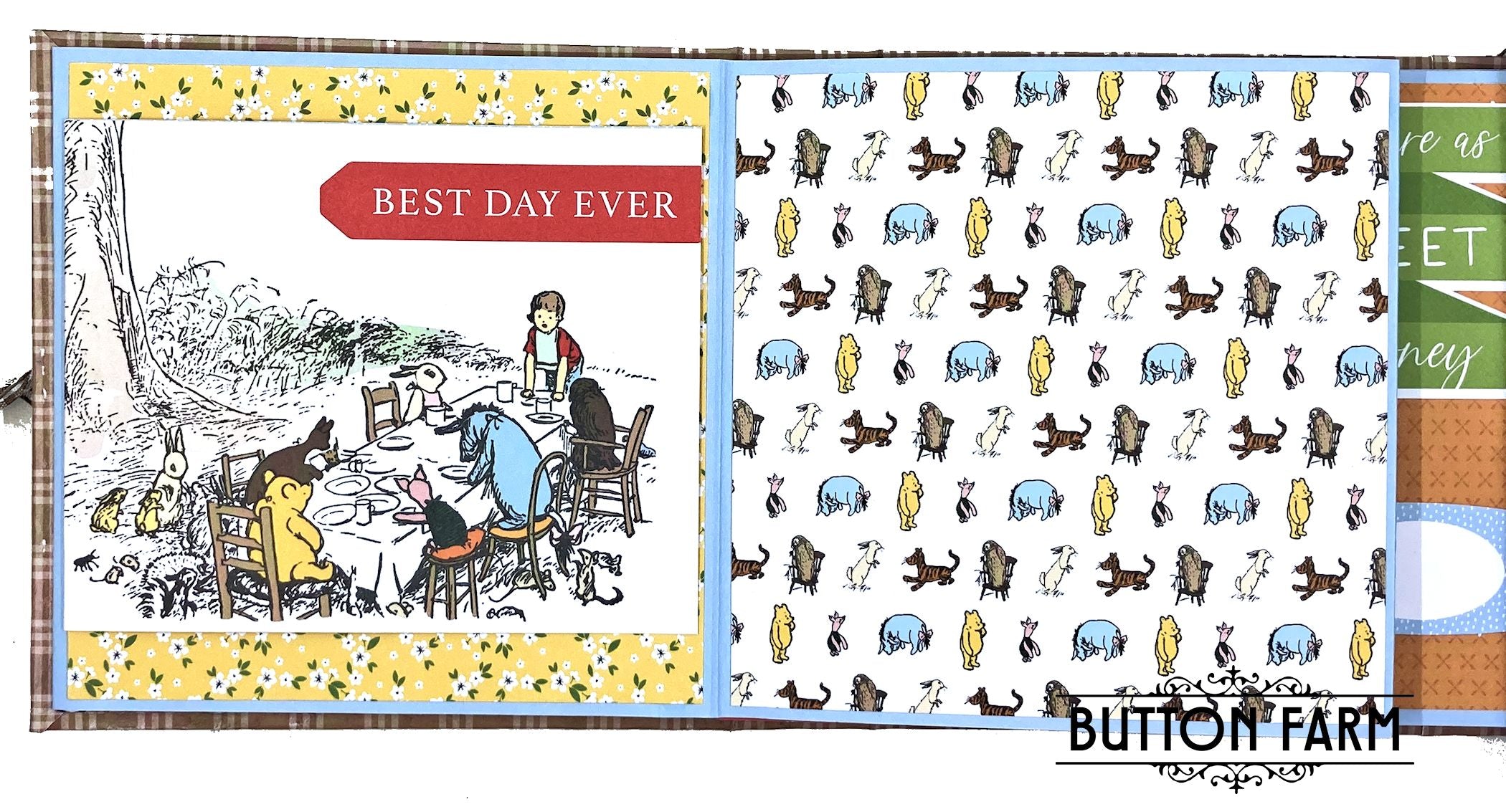 Winnie the Pooh Shadow Box and Mini Album Kit