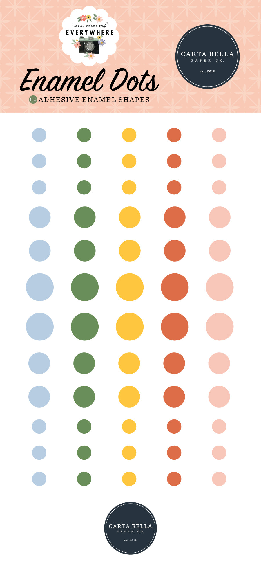 Here, There and Everywhere Echo Park Enamel Dots