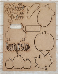 Pumpkin chipboard punchout embellishment