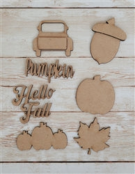Pumpkin chipboard punchout embellishment