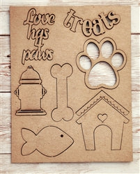 Pets Treat chipboard punchout embellishment
