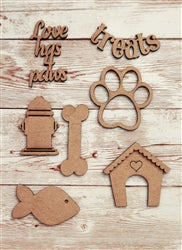 Pets Treat chipboard punchout embellishment