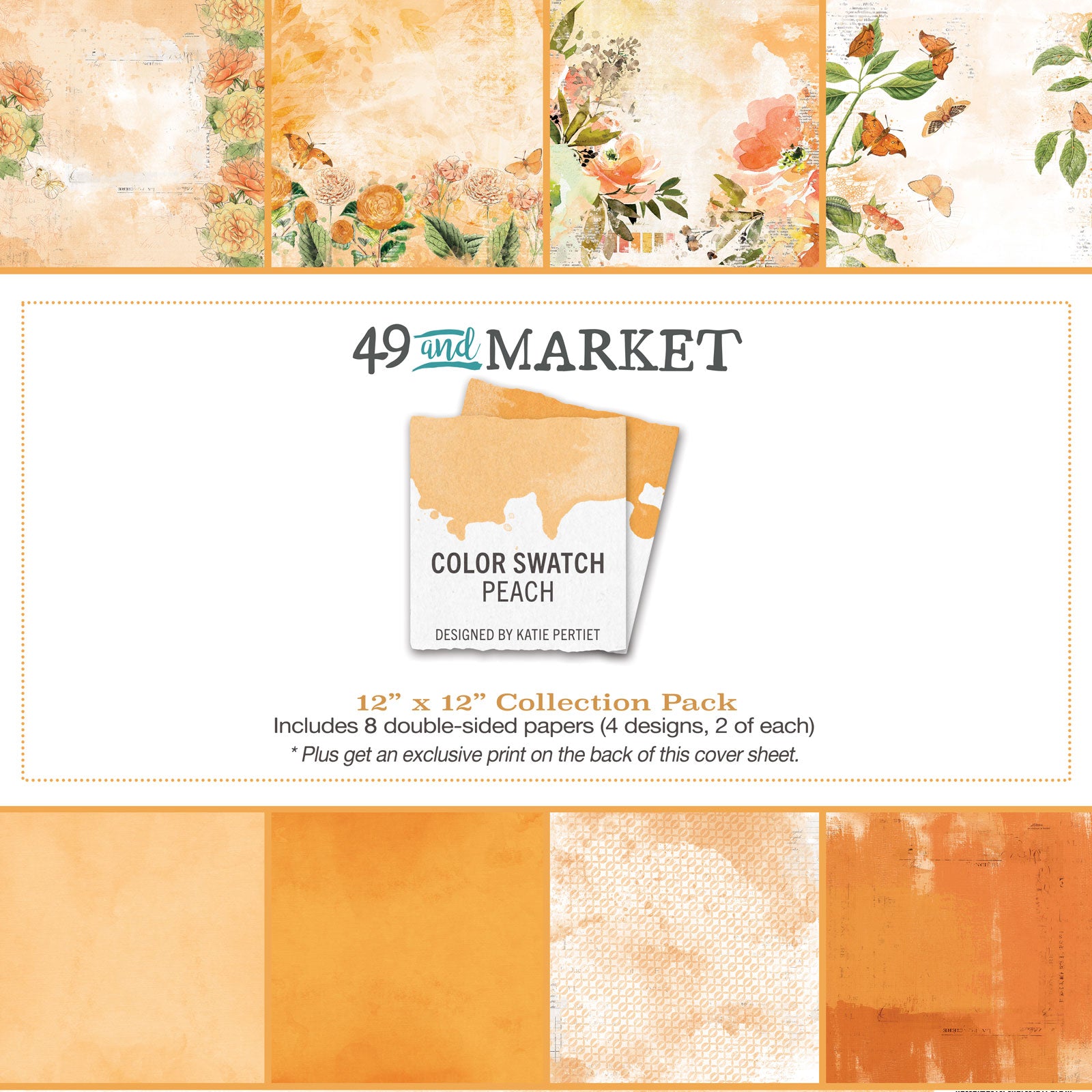 Color Swatch Peach Collection - 12x12 Collection Pack