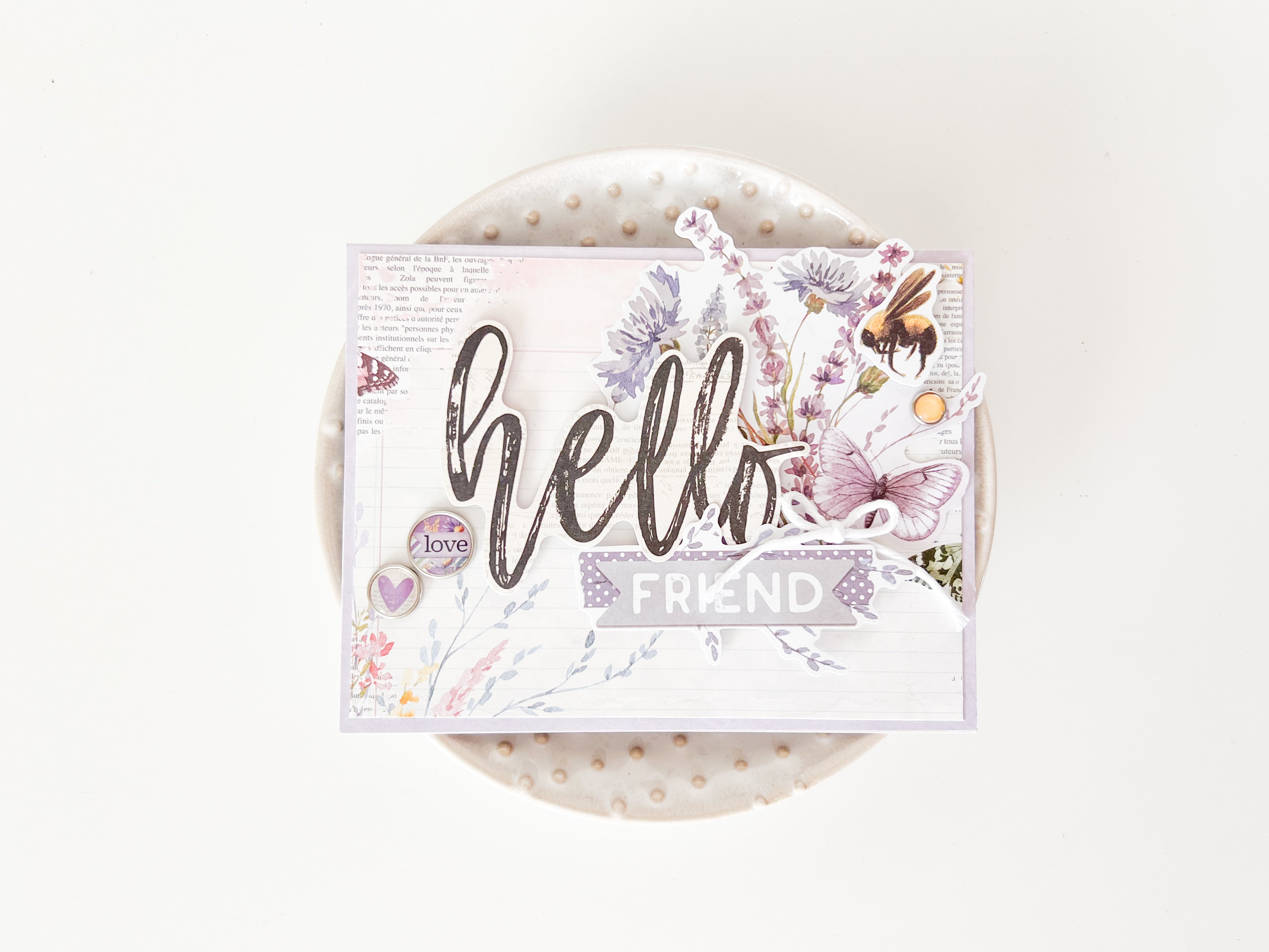 Simple Vintage Meadow Flowers Card Kit