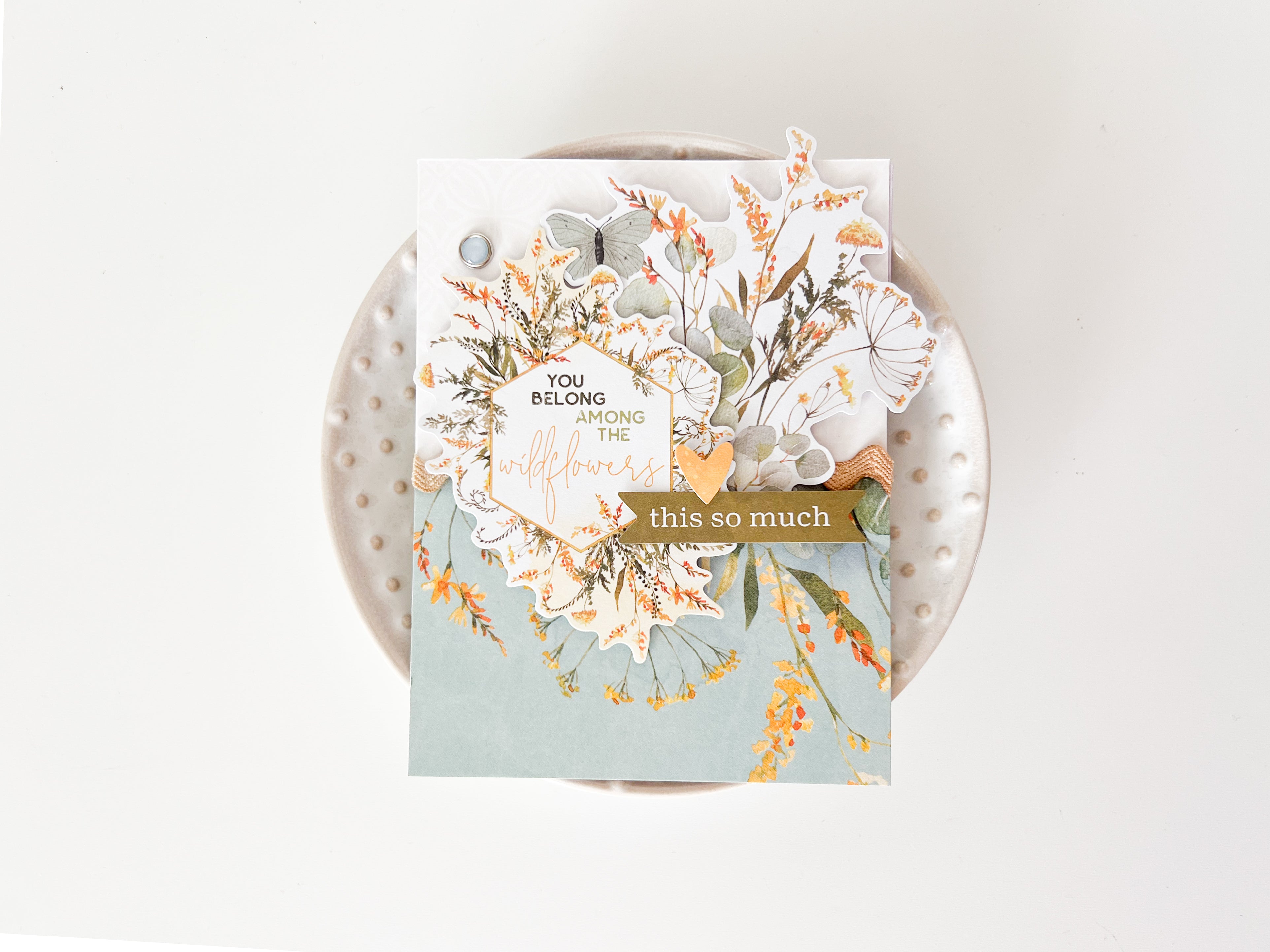 Simple Vintage Meadow Flowers Card Kit