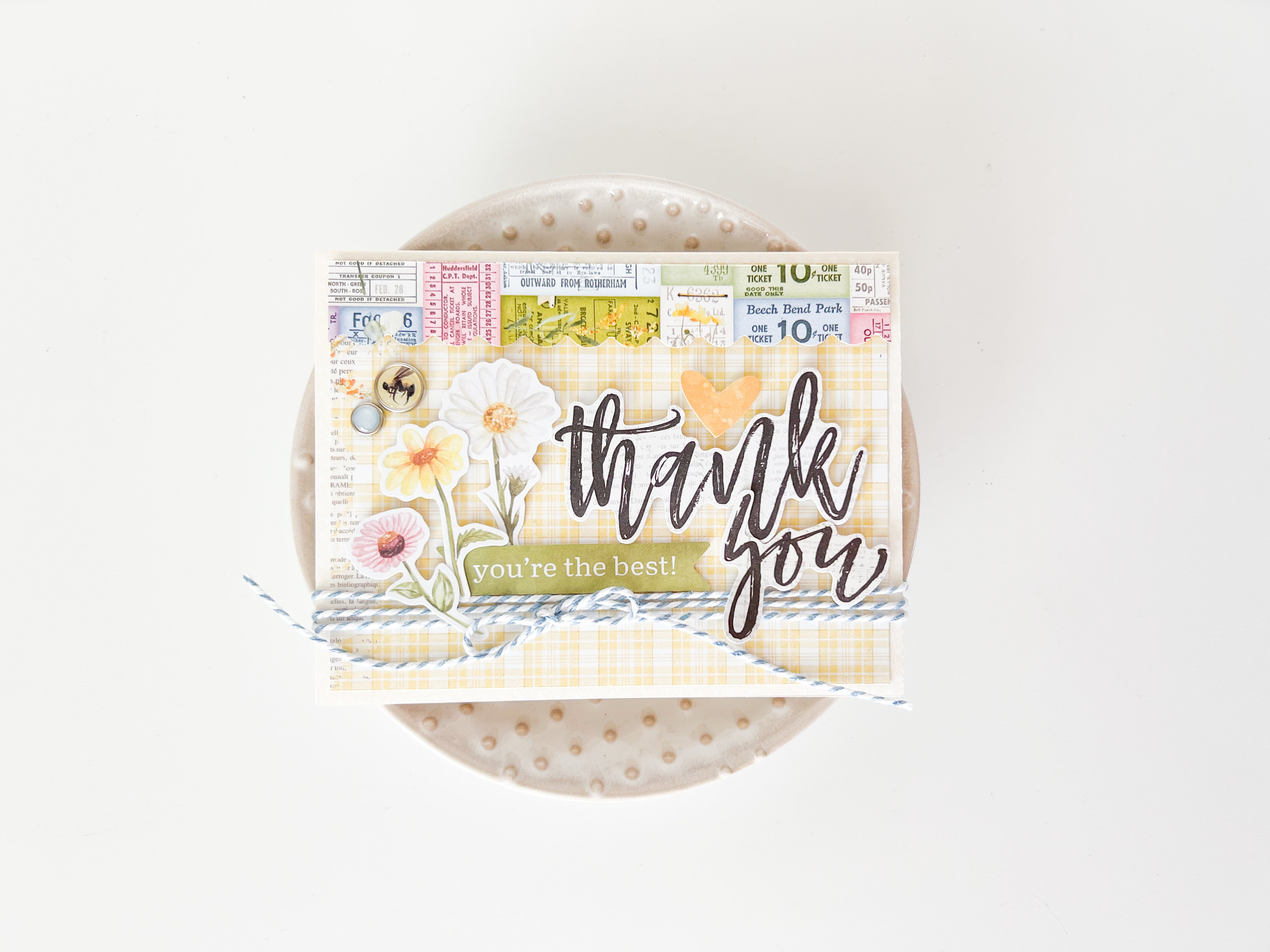 Simple Vintage Meadow Flowers Card Kit