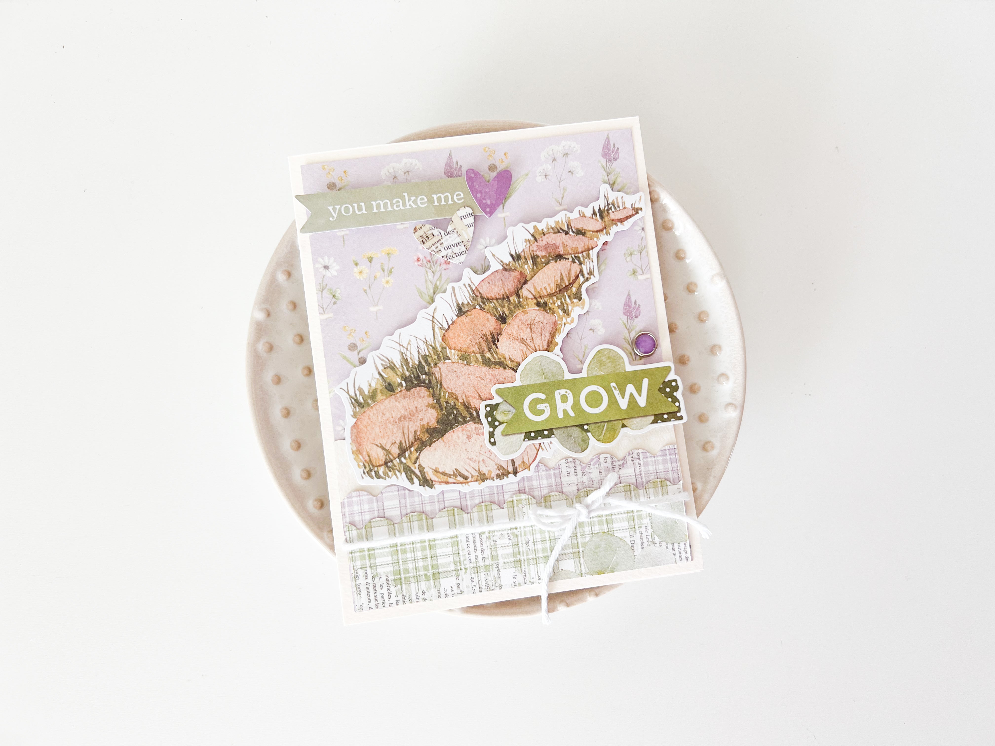 Simple Vintage Meadow Flowers Card Kit