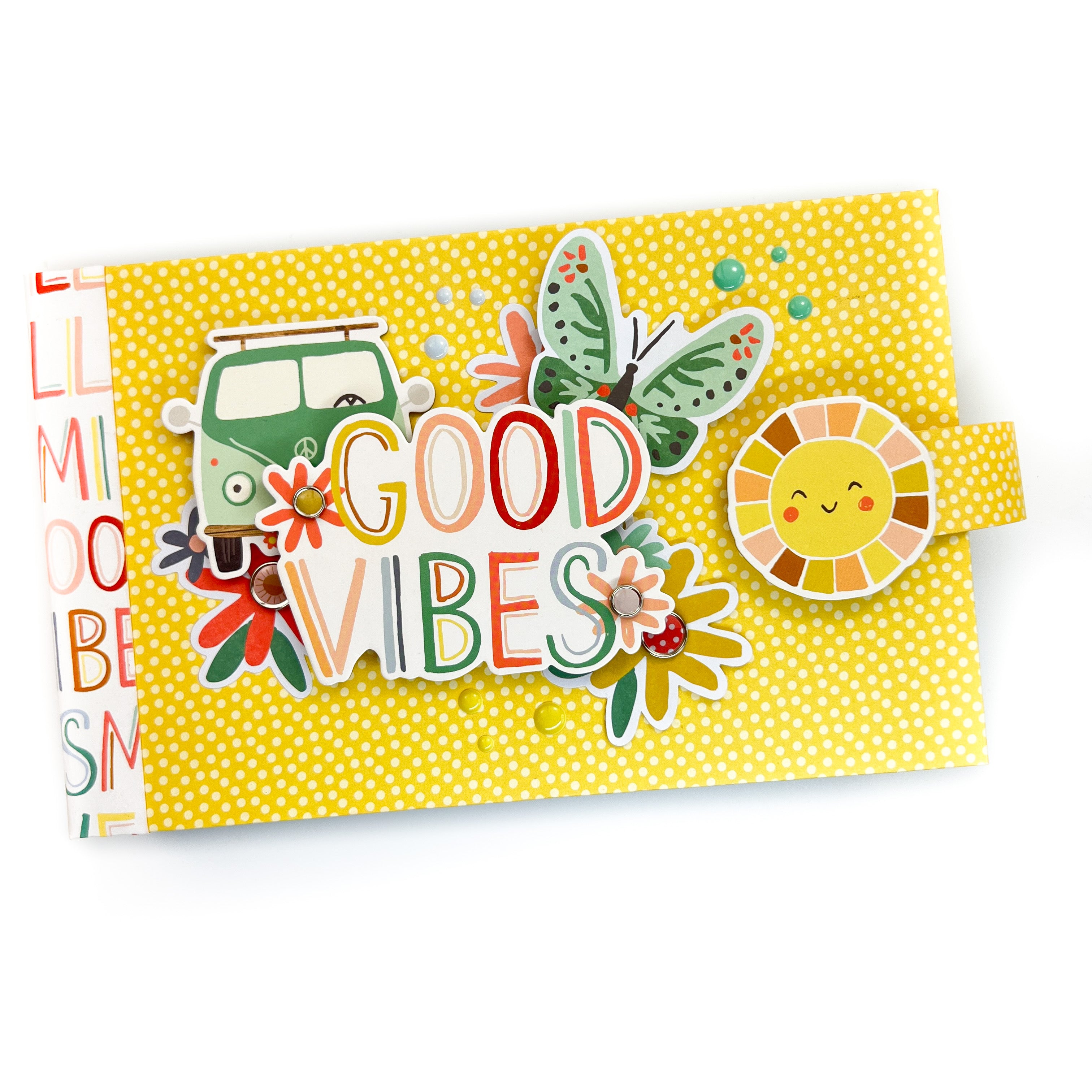 Boho Sunshine 4x6 Flipbook with Chipboard Cover