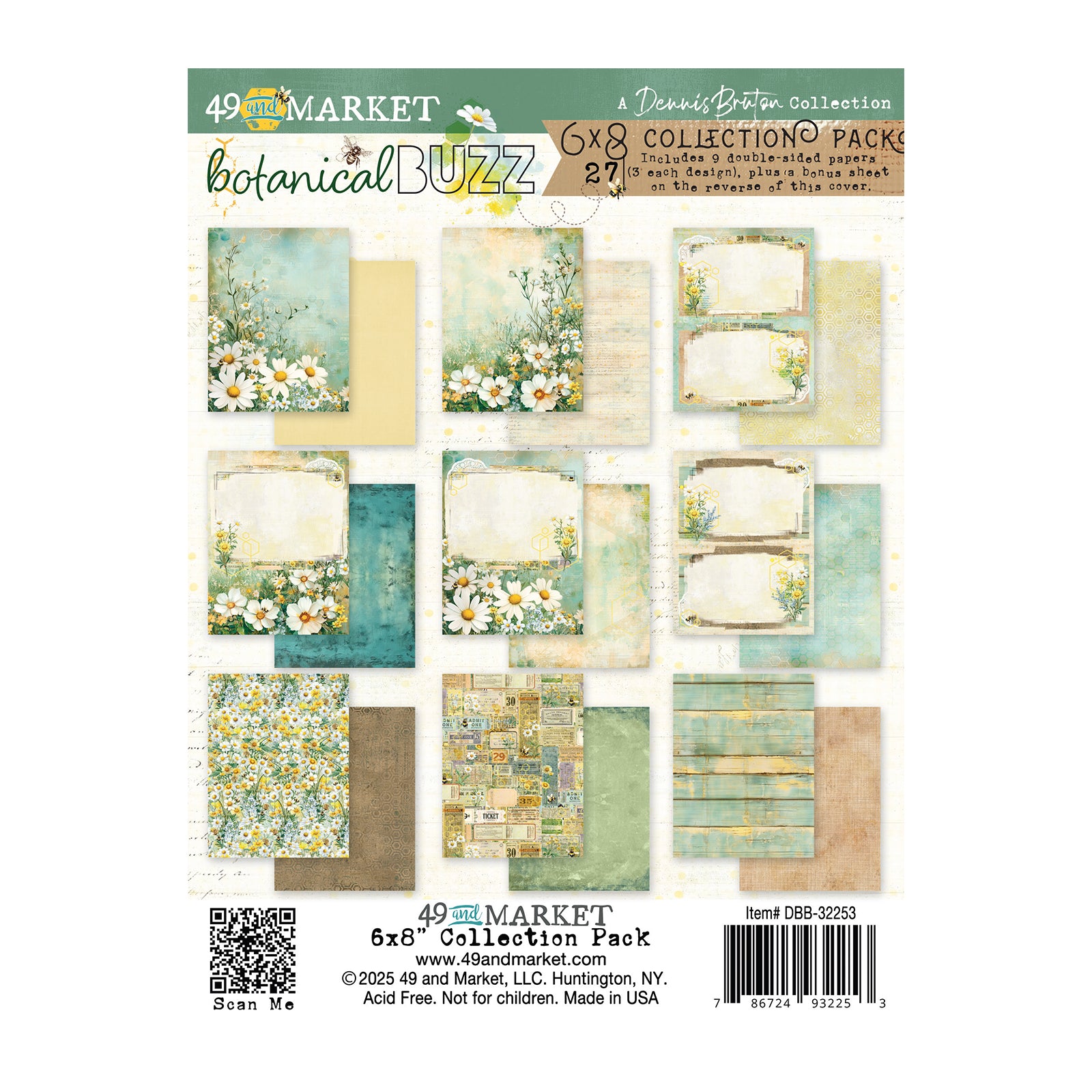 49 And Market Collection Pack 6"X8" Botanical Buzz