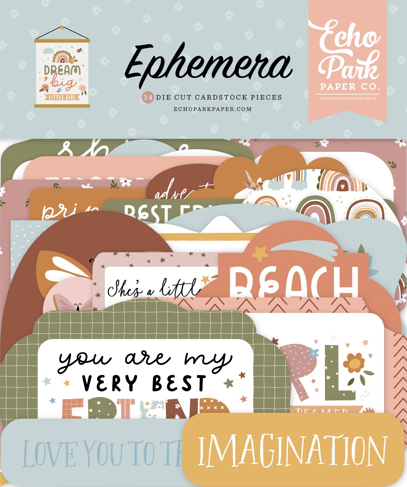 Dream Big Little Girl Echo Park Ephemera