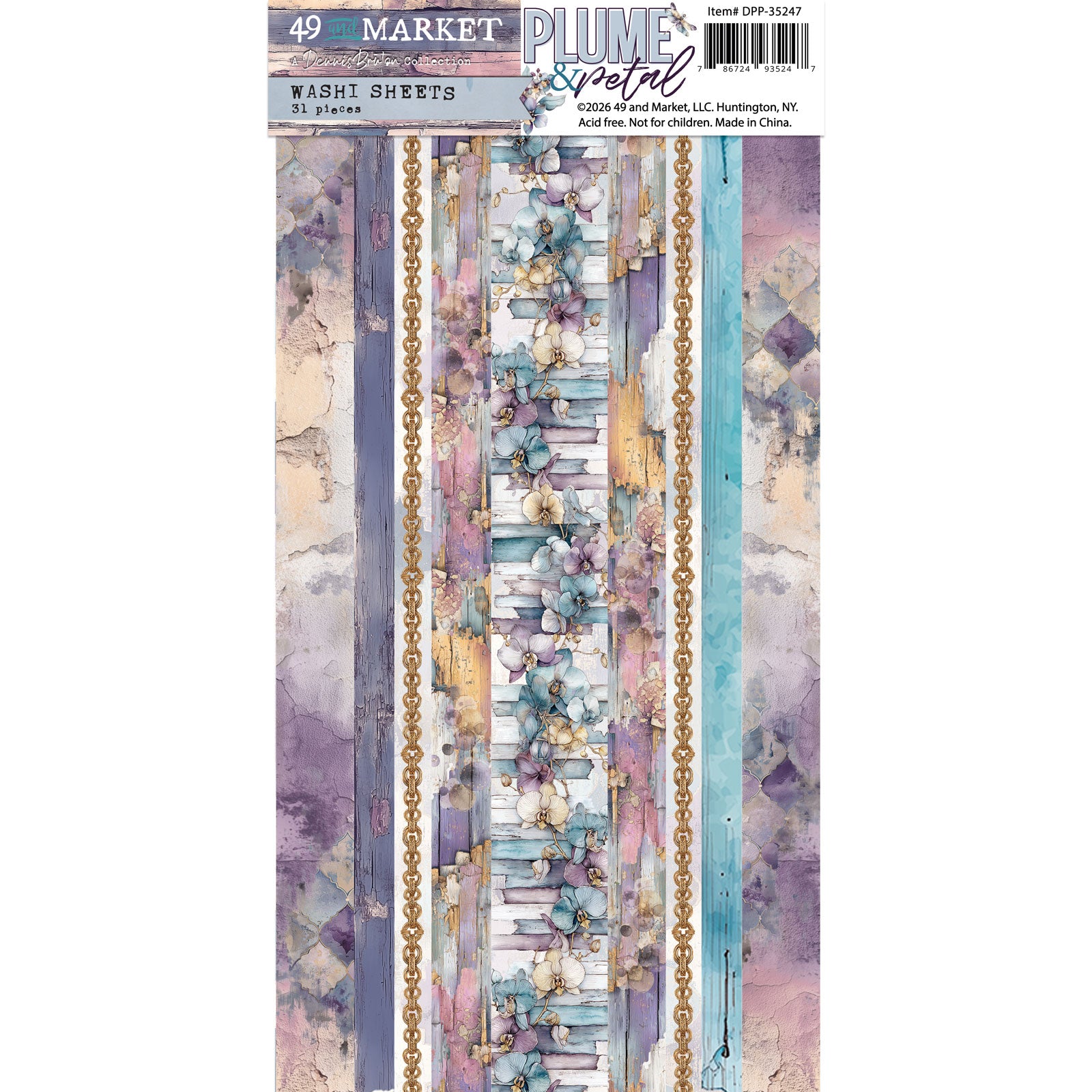 49 and Market Washi Sheets - Plume & Petal