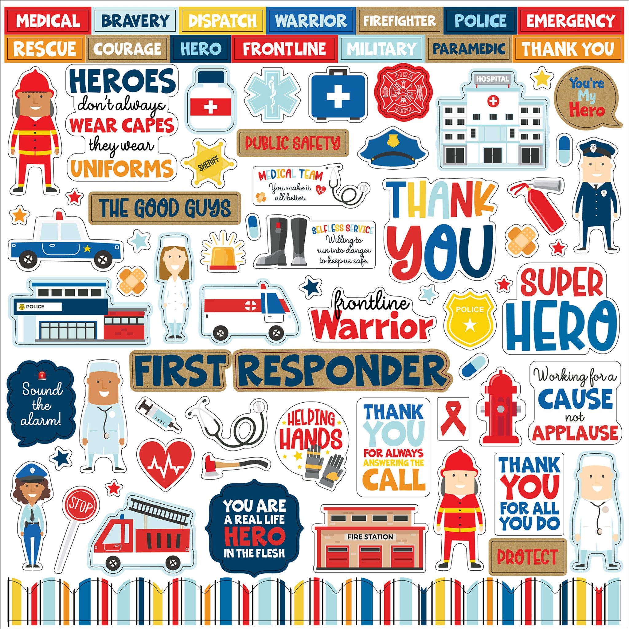 First Responder Element Sticker