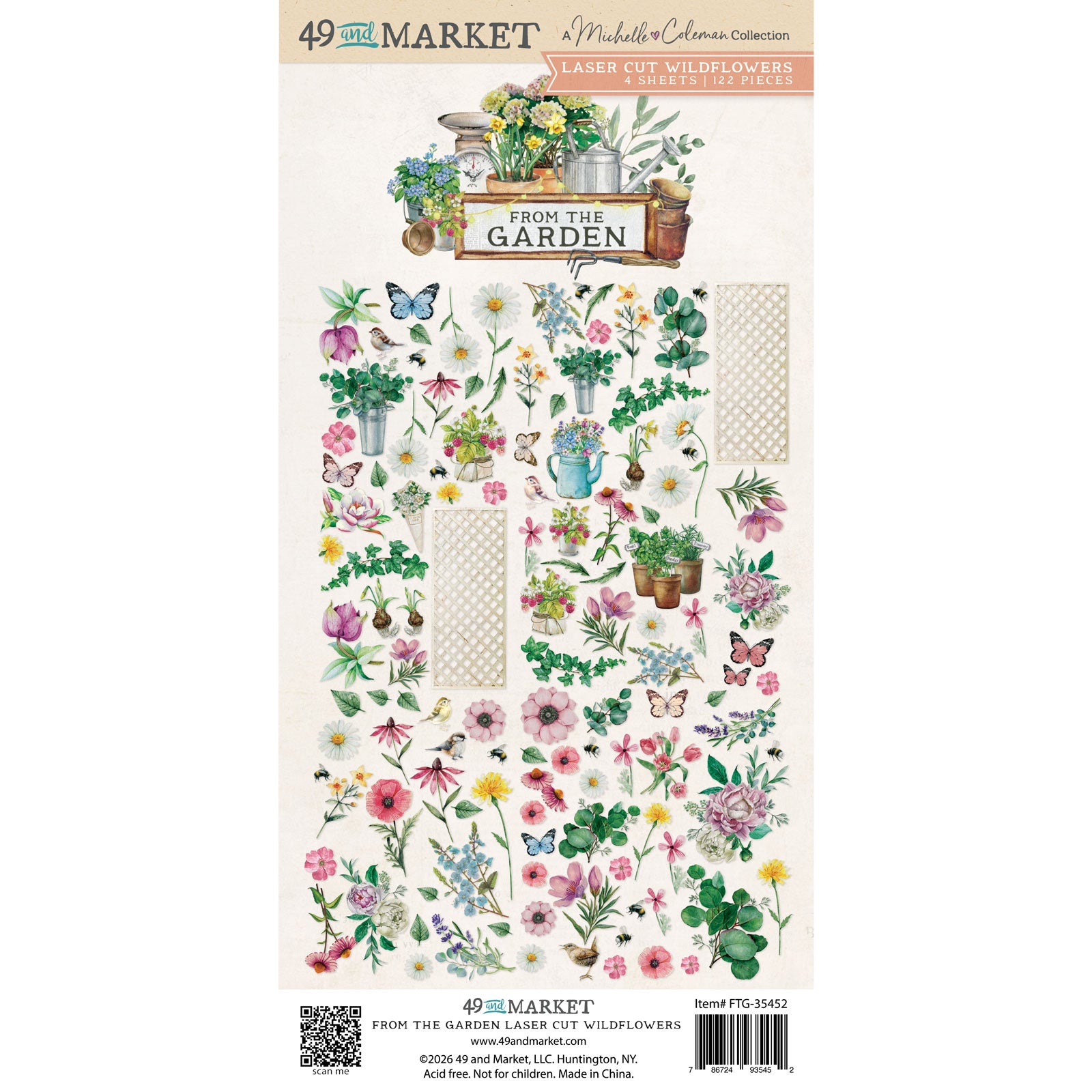 49 and Market Laser Cut Wildflowers - From the Garden