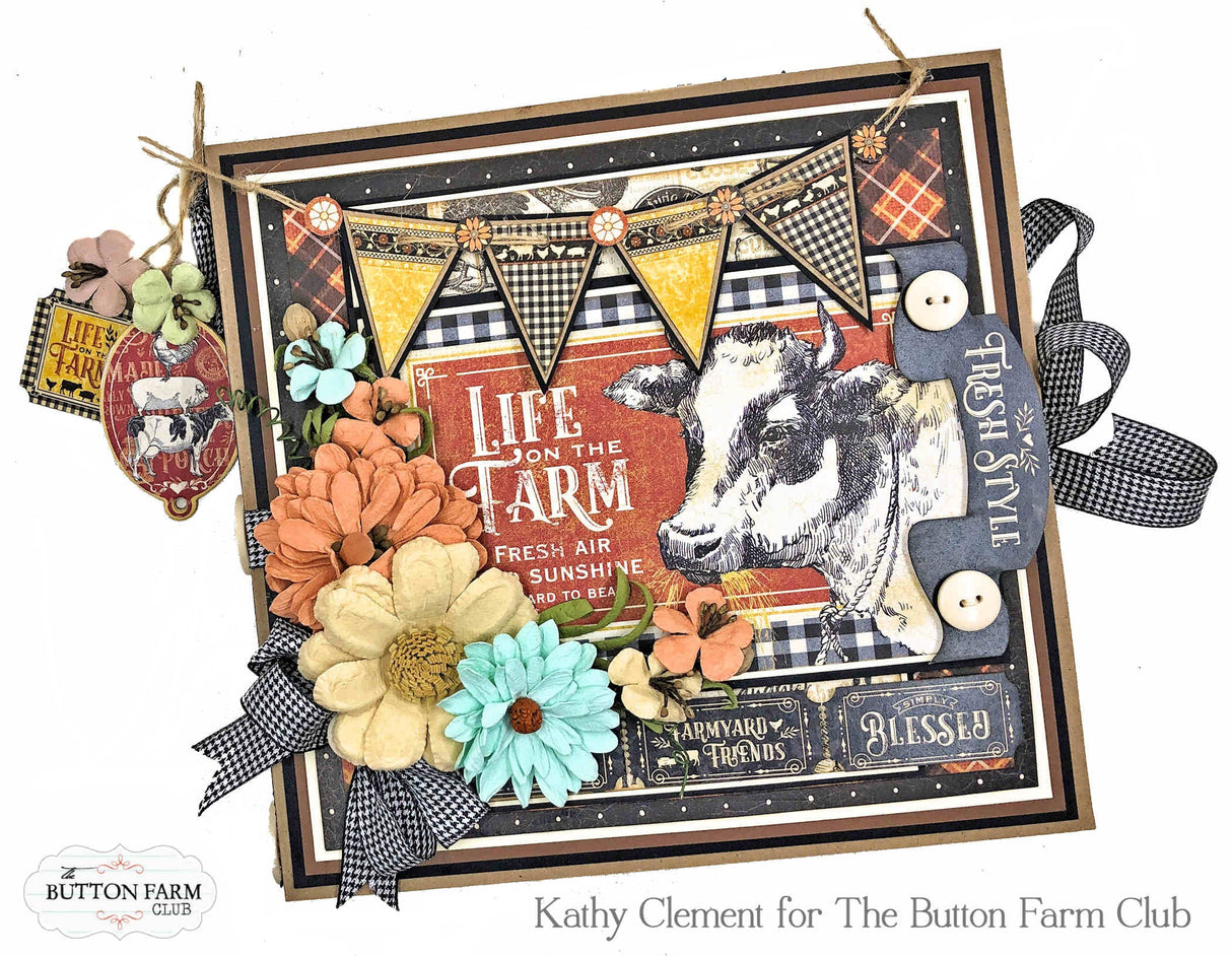 Graphic 45 Farmhouse Tutorial Re-release. **TUTORIAL ONLY NO PRODUCTS WILL BE SHIPPED**