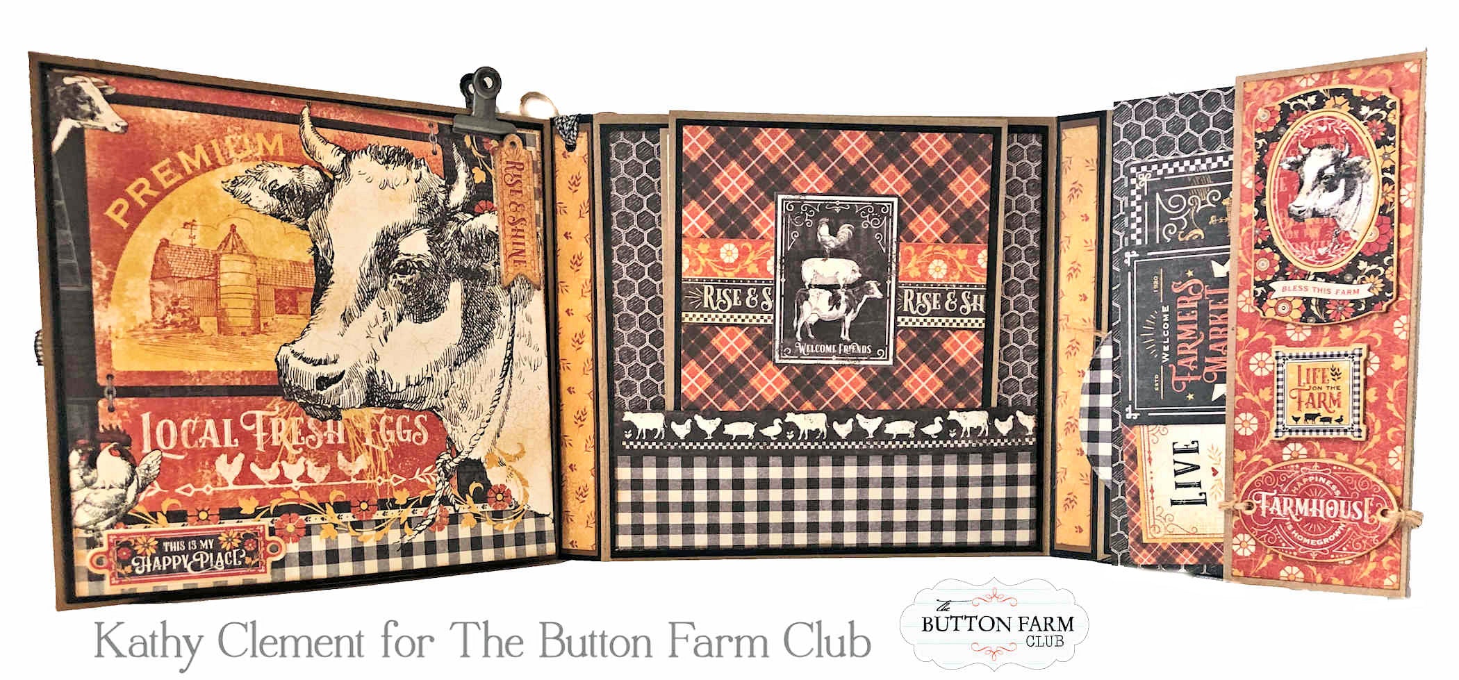 Graphic 45 Farmhouse Tutorial Re-release. **TUTORIAL ONLY NO PRODUCTS WILL BE SHIPPED**