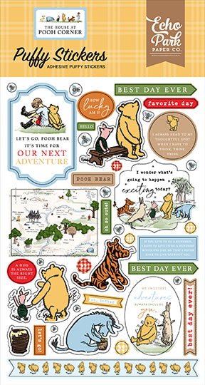 The House At Pooh Corner Puffy Stickers