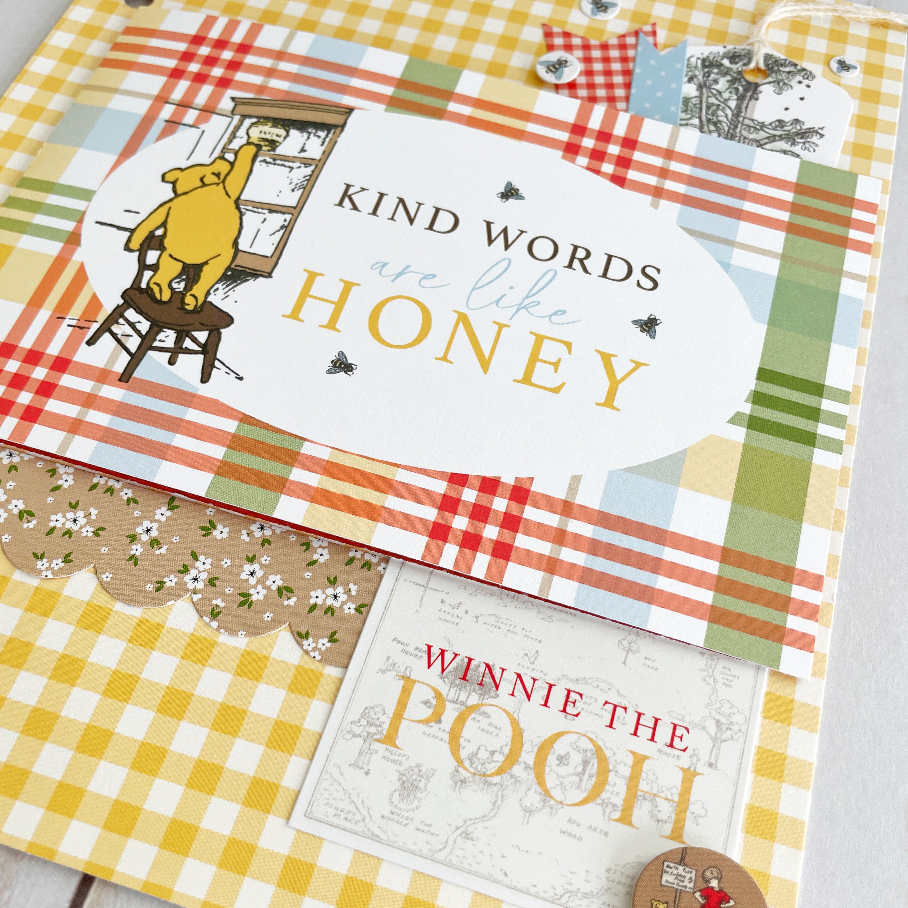 Winnie the Pooh Mini Album **Tutorial ** No Product will be Shipped***