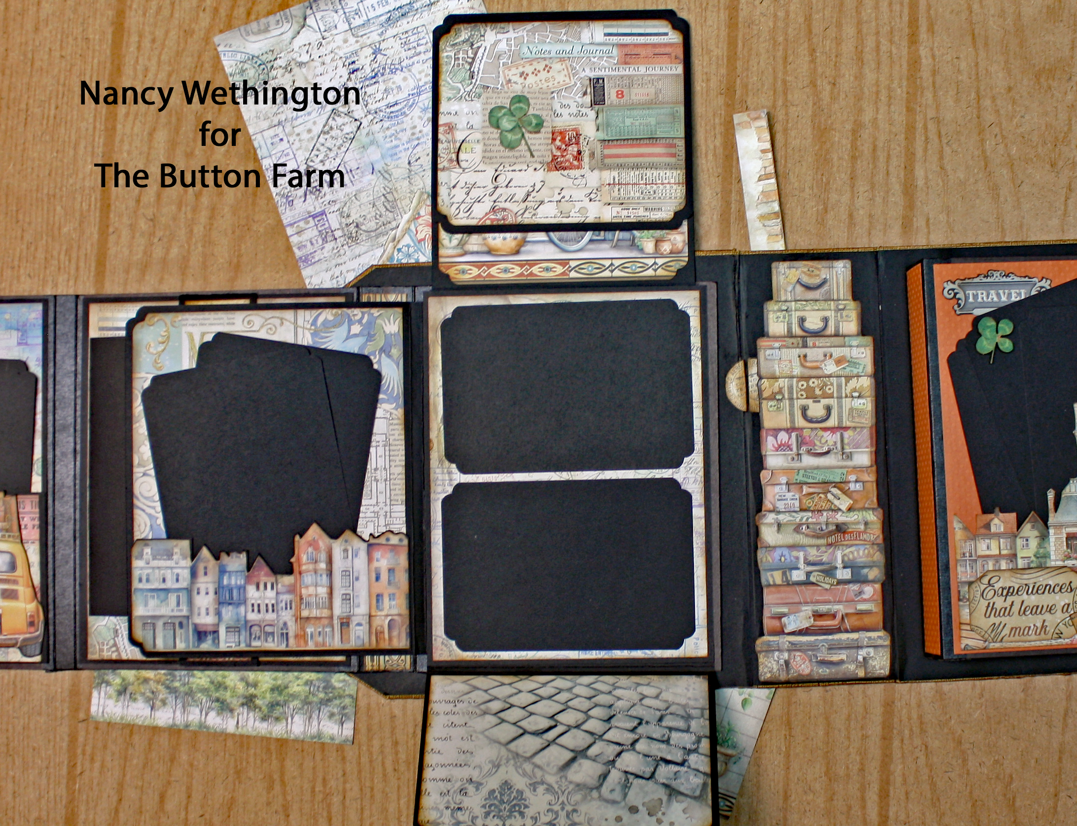 Art of Traveling Briefcase Album *** Digital Tutorial only ***No Products Shipped
