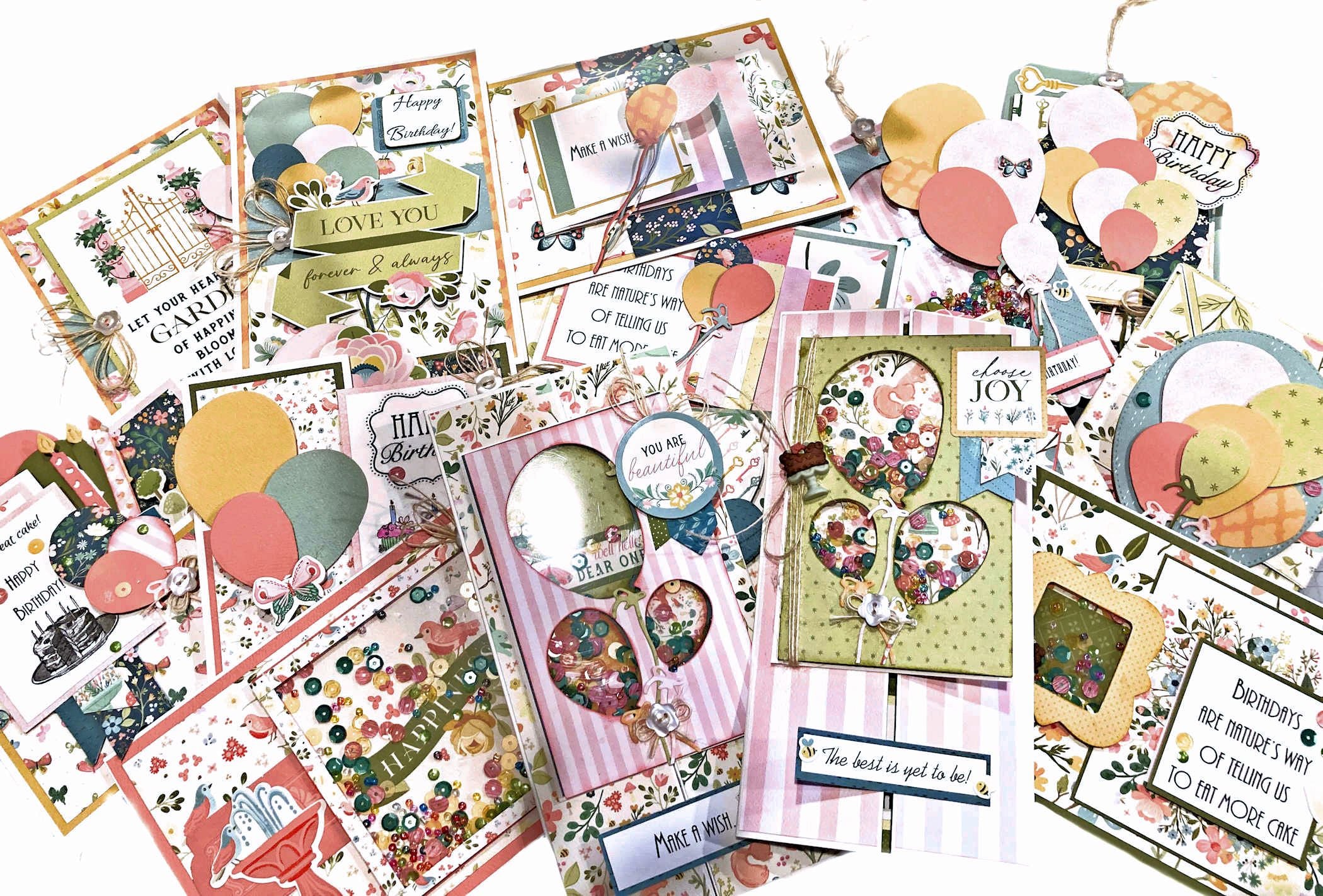 Garden Birthday Card Kit 🌸