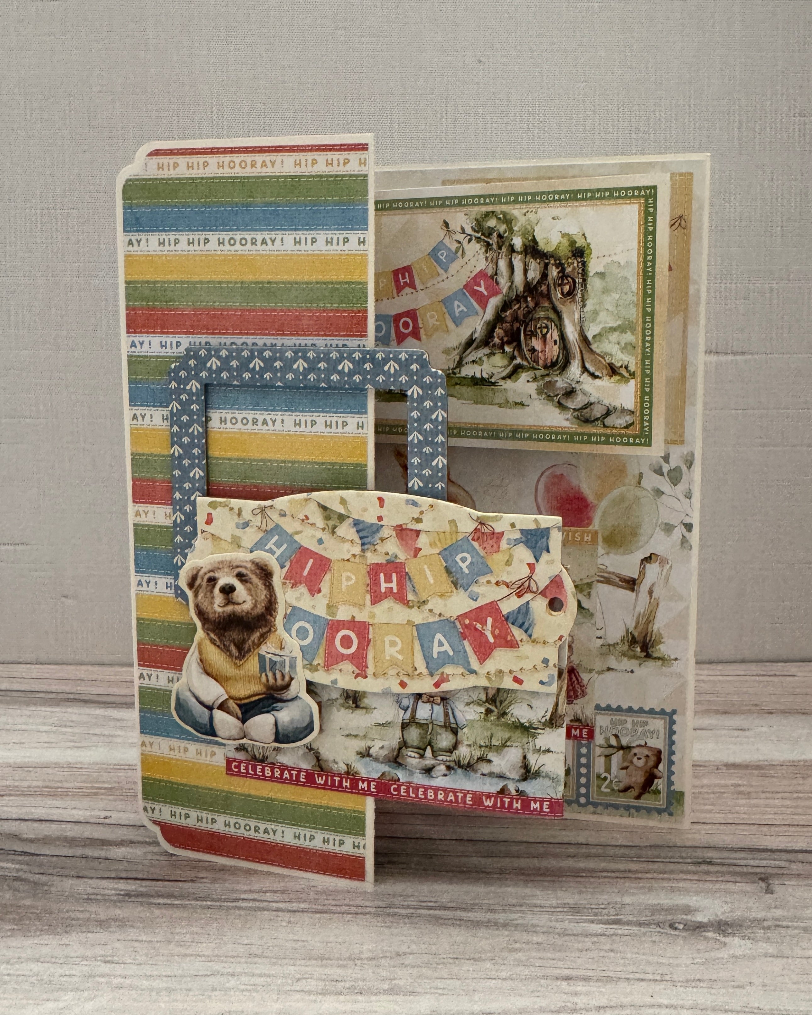 Graphic 45 Card Class Series Vol 3 2025 - Hip Hip Hooray – Z-Fold Card Set
