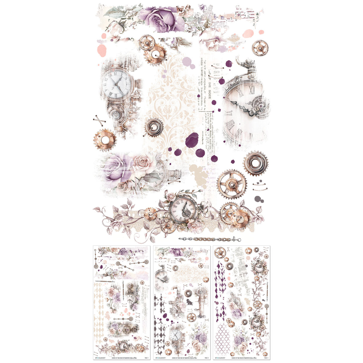 Irresistible Times 6x12 Rub-on Transfer Set