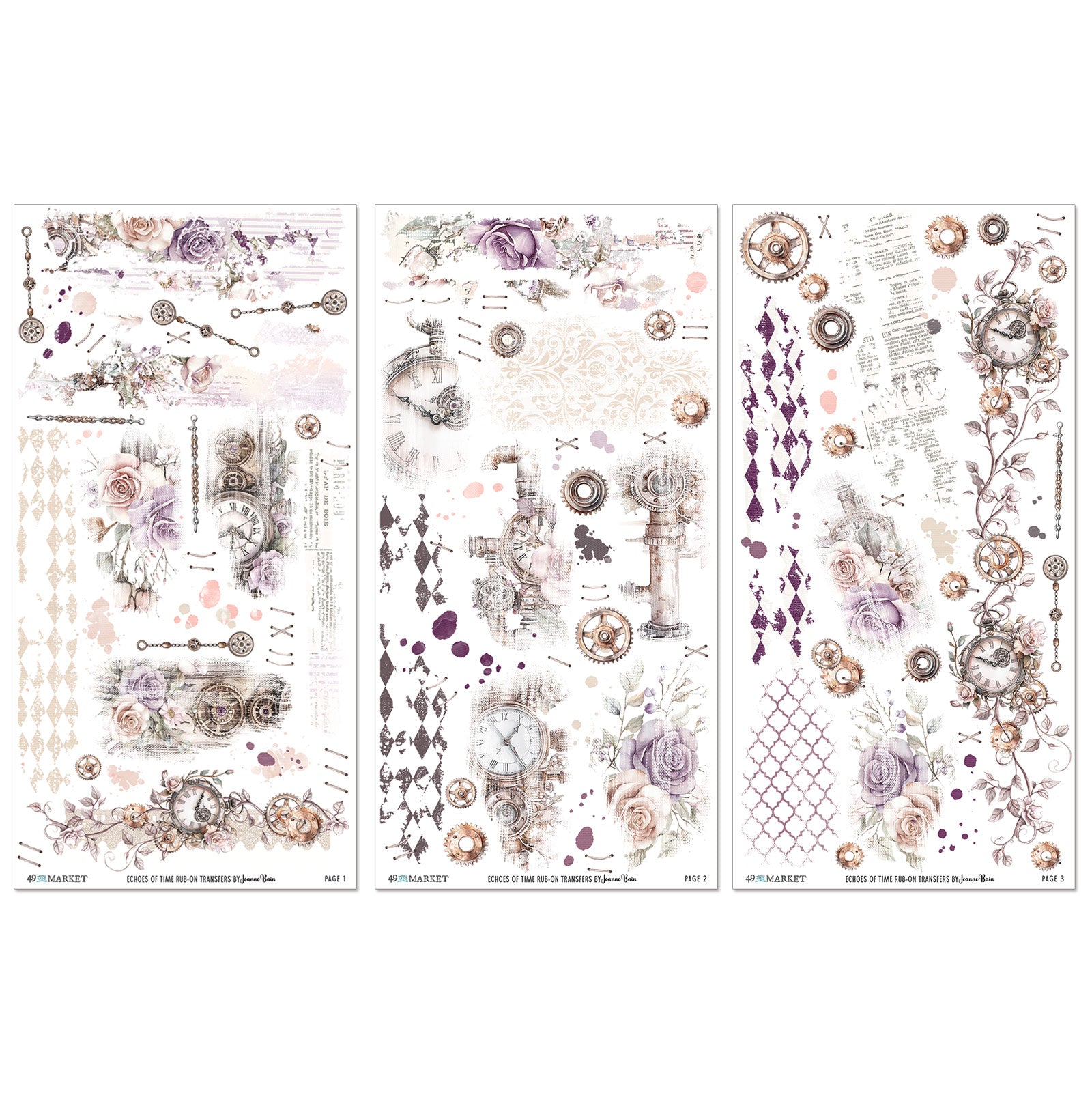 Irresistible Times 6x12 Rub-on Transfer Set