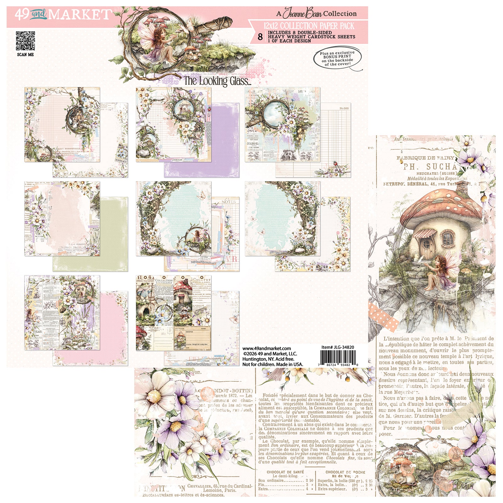 49 and Market 12 x12 Collection Pack- The Looking Glass