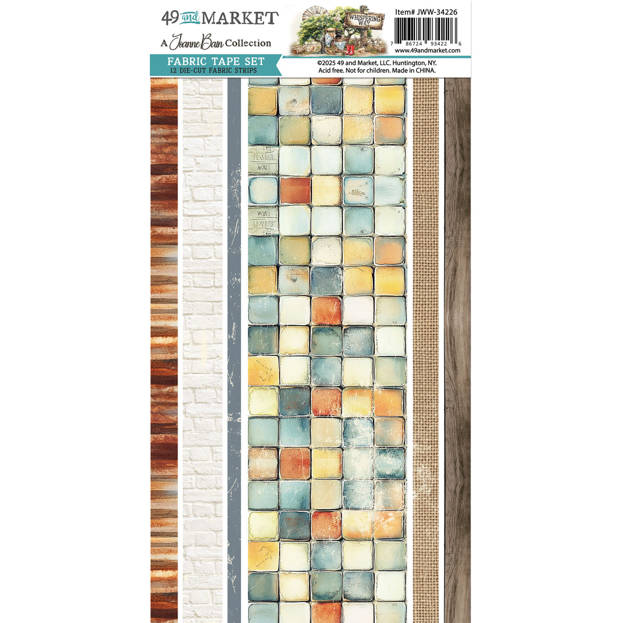 49 and Market Fabric Tape Set - Whispering Way (Joanne Bain)