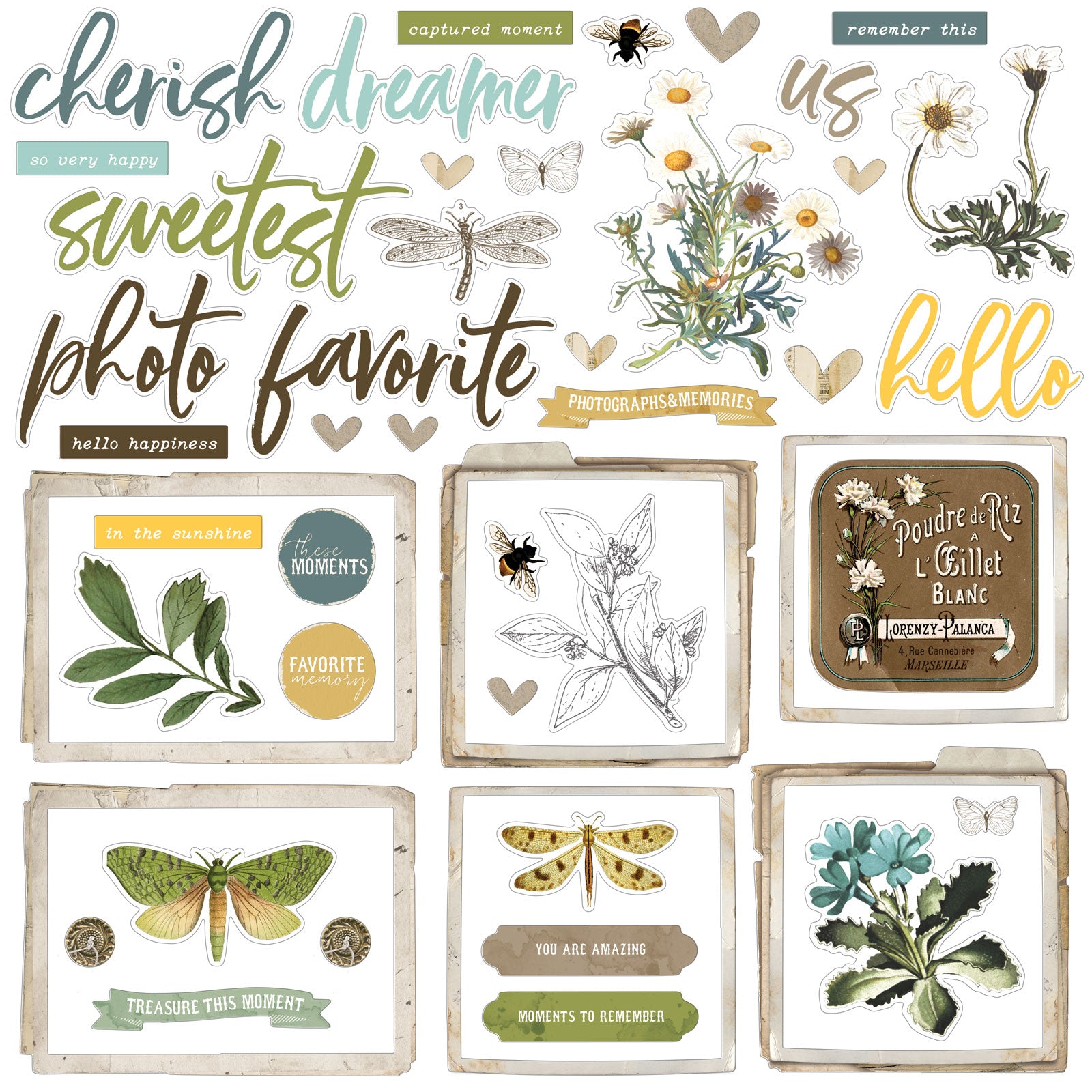 Krafty Garden Collection - Bundle With Custom Chipboard