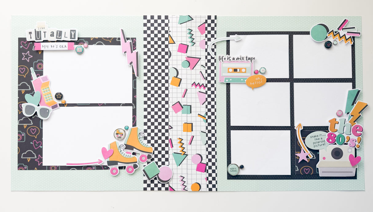 SIMPLE STORIES TOTALLY 80'S PAGE KIT