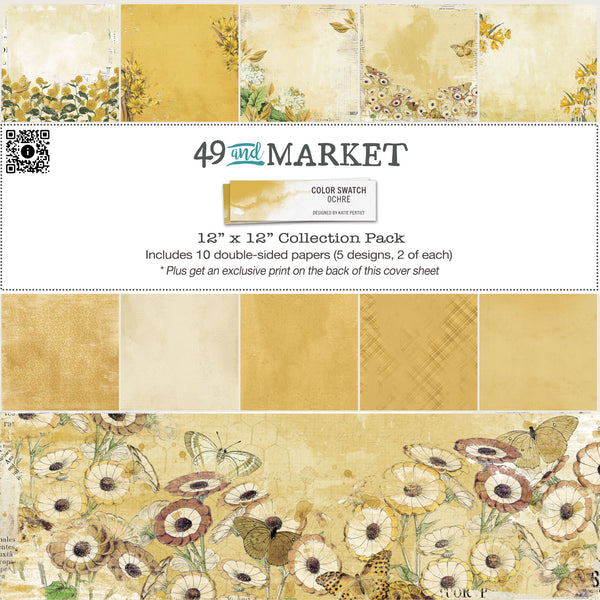 Color Swatch Ochre 12x12 Paper Collection Pack