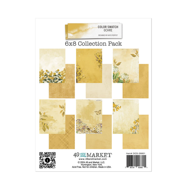 Color Swatch Ochre 6x8 Paper Collection Pack