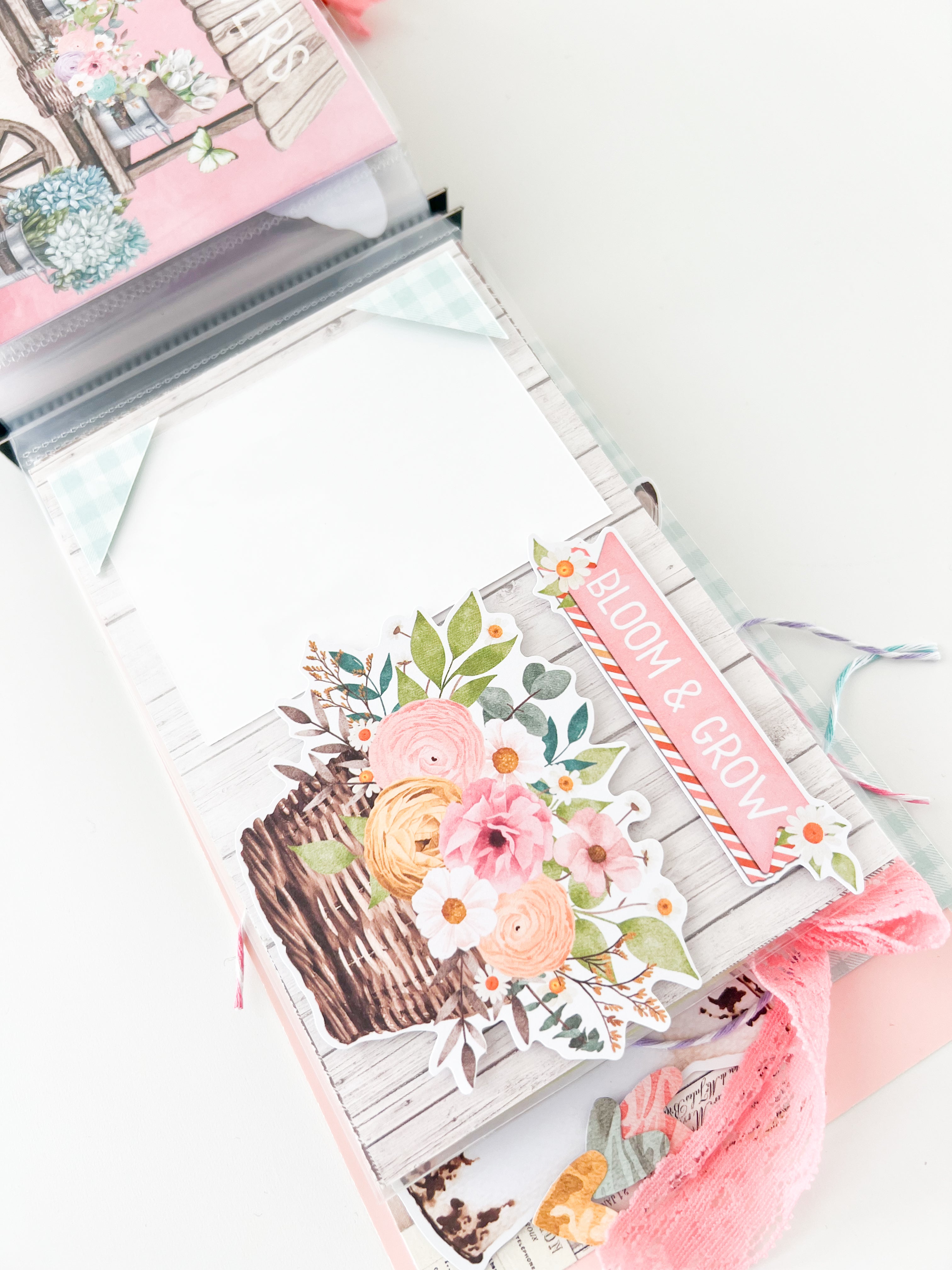 Simple Vintage Flower Shoppe 4x6 Flipbook Kit